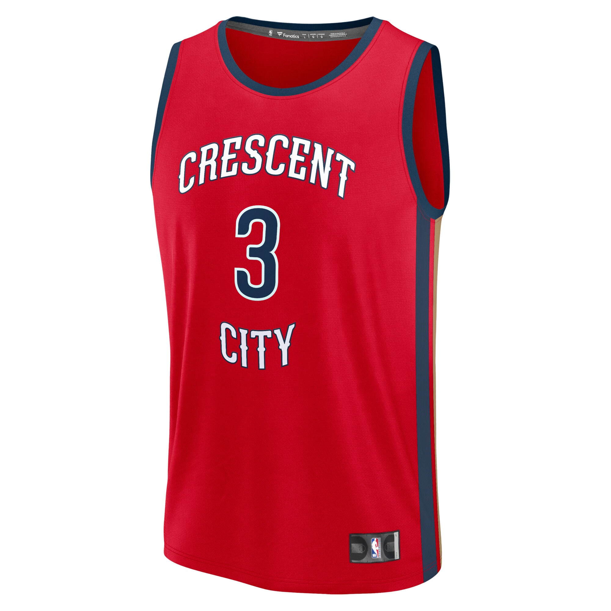 CJ McCollum New Orleans Pelicans Fanatics Fast Break Replica Jersey – Statement Edition – Red Clowdercats