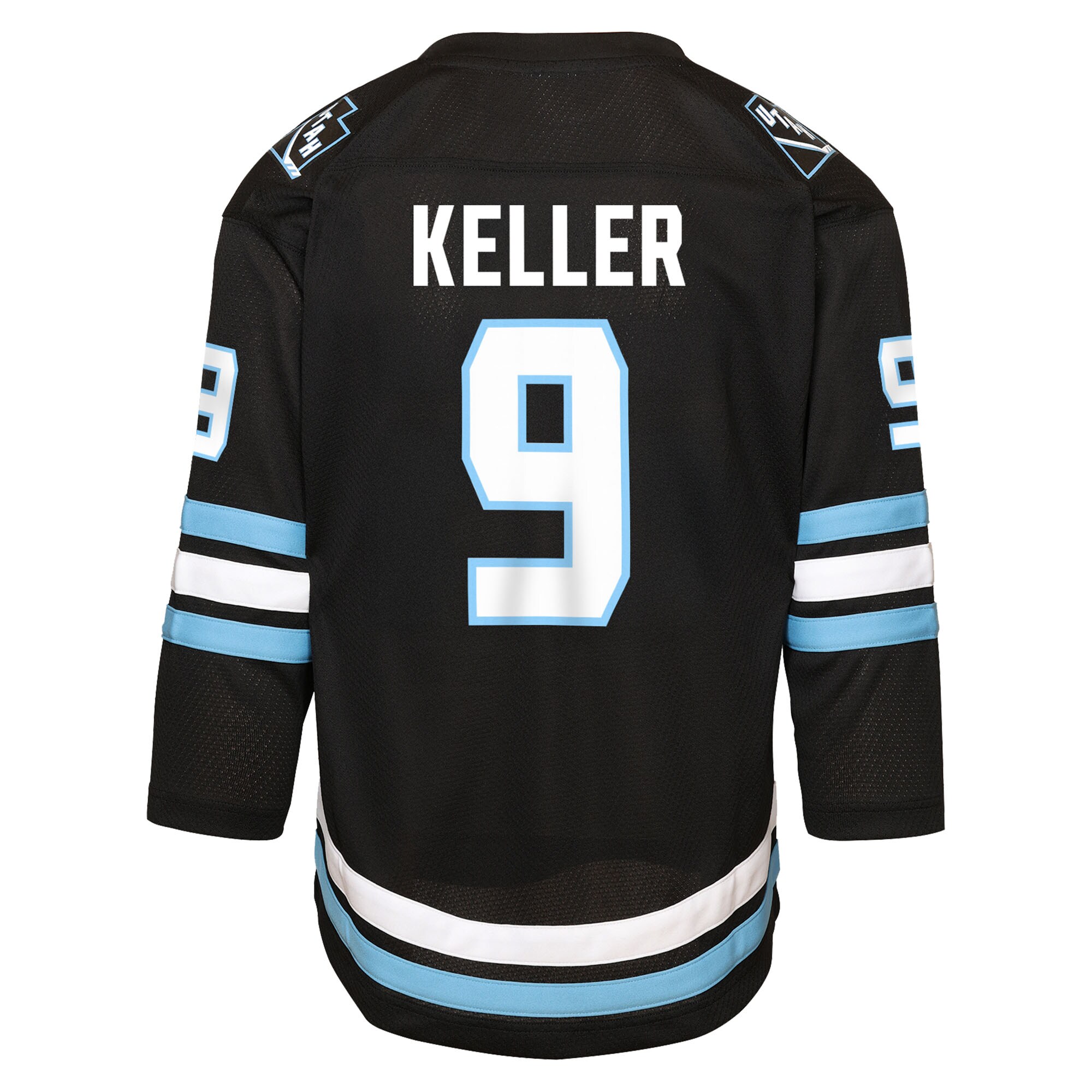 Clayton Keller Utah Mammoth Youth Home Replica Player Jersey – Black Clowdercats