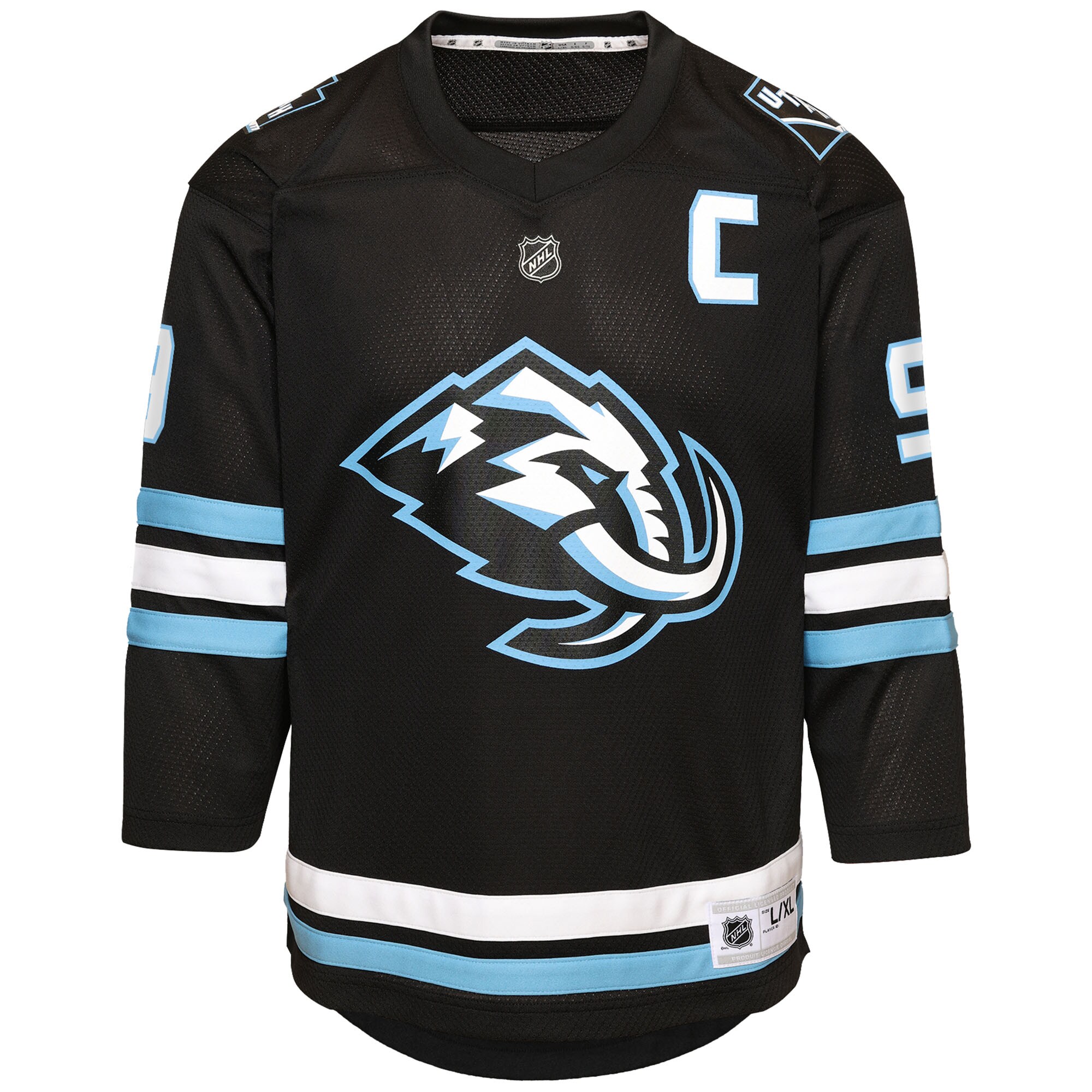 Clayton Keller Utah Mammoth Youth Home Replica Player Jersey – Black Clowdercats