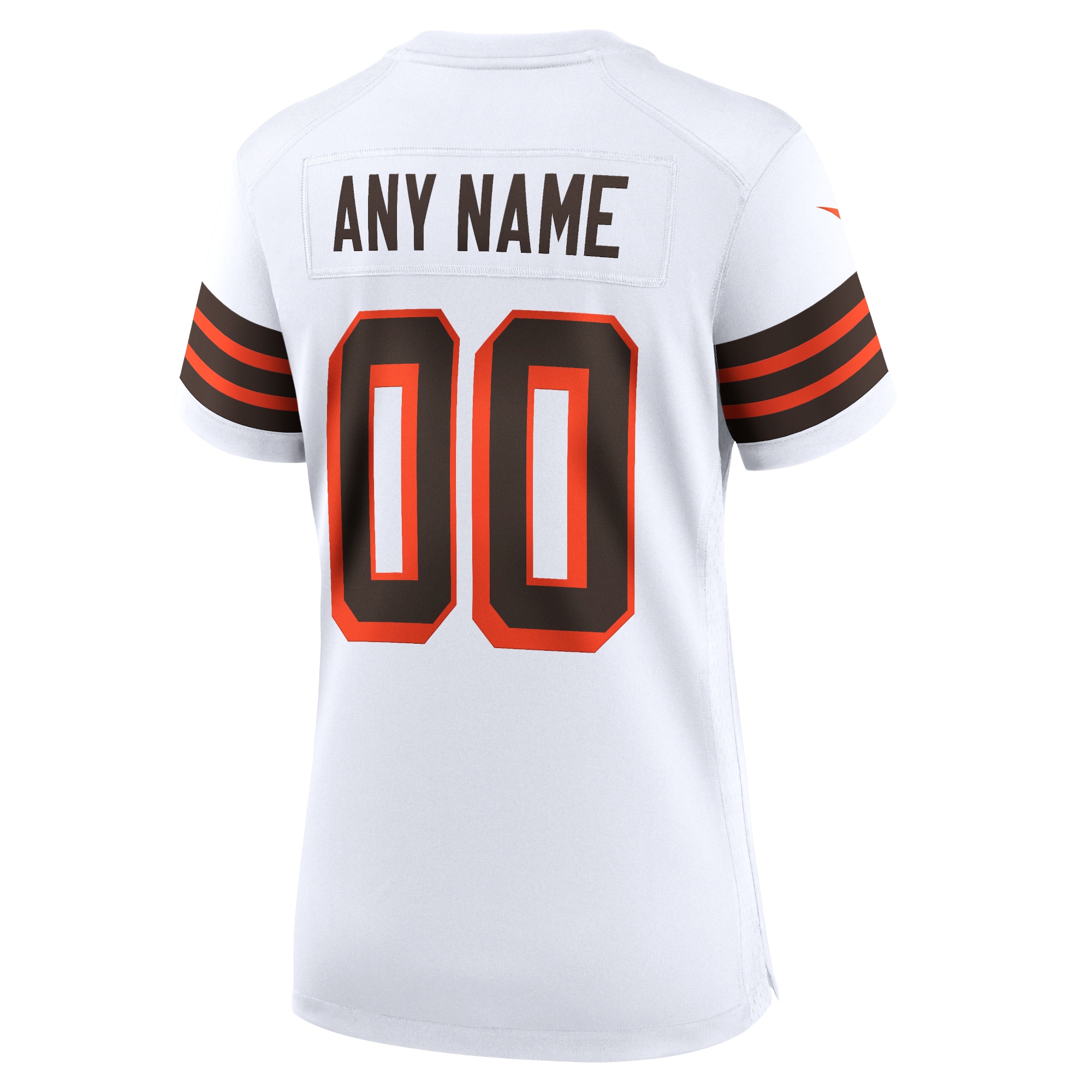 Cleveland Browns Nike Women’s 1946 Collection Alternate Custom Jersey – White Clowdercats