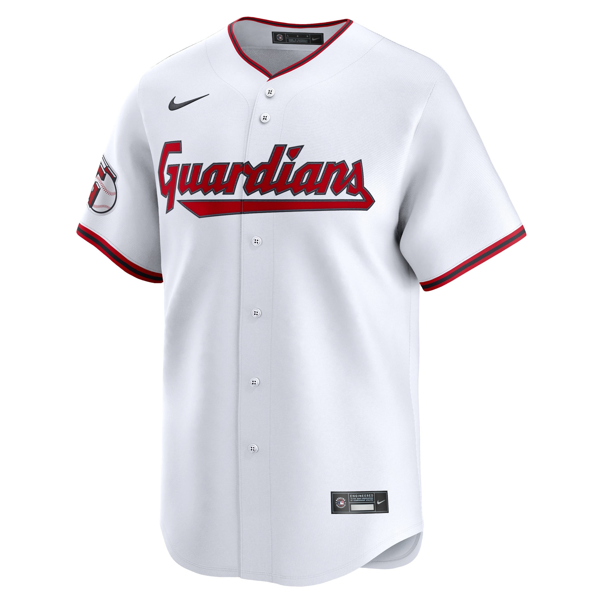 Cleveland Guardians Nike Home Limited Custom Jersey – White