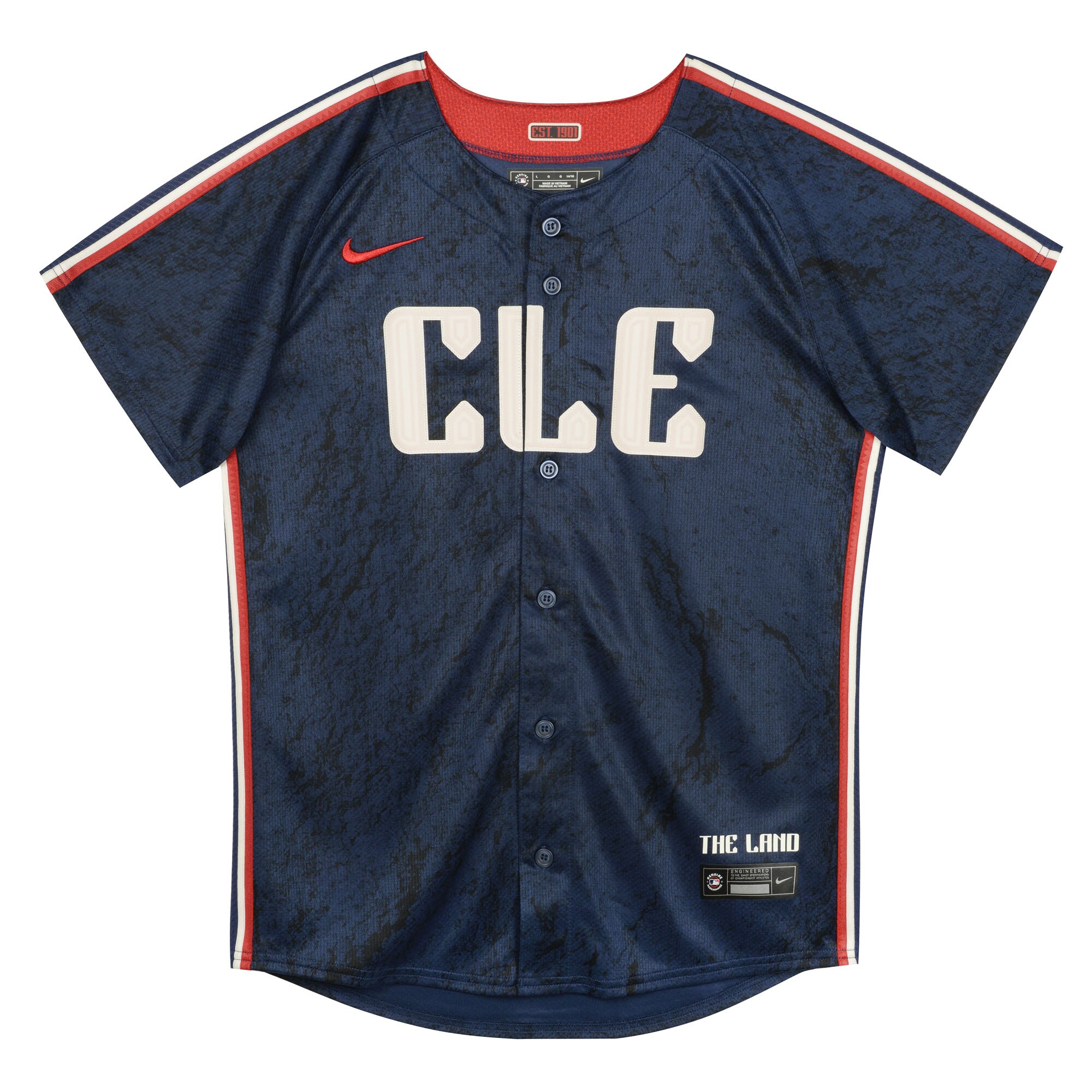 Cleveland Guardians Nike Preschool City Connect Jersey – Navy