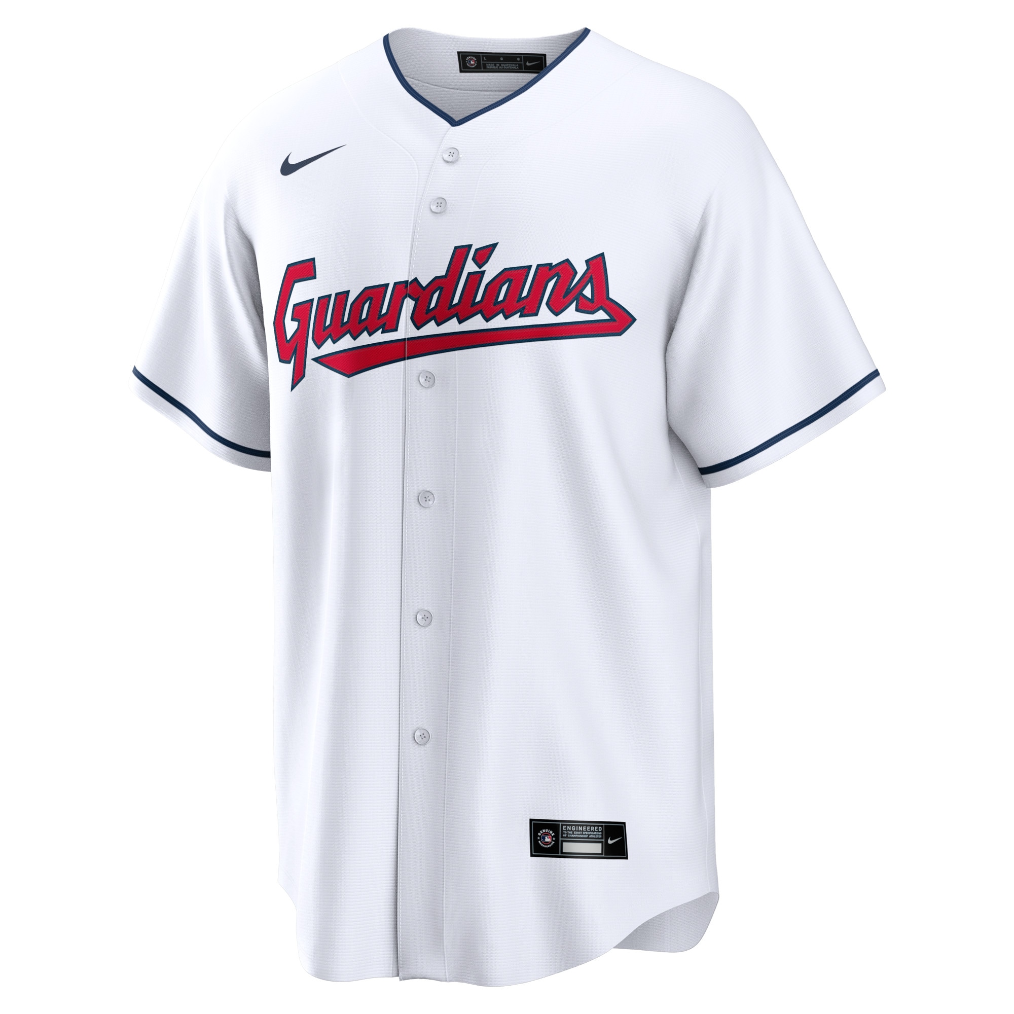 Cleveland Guardians Nike Replica Team Jersey – White