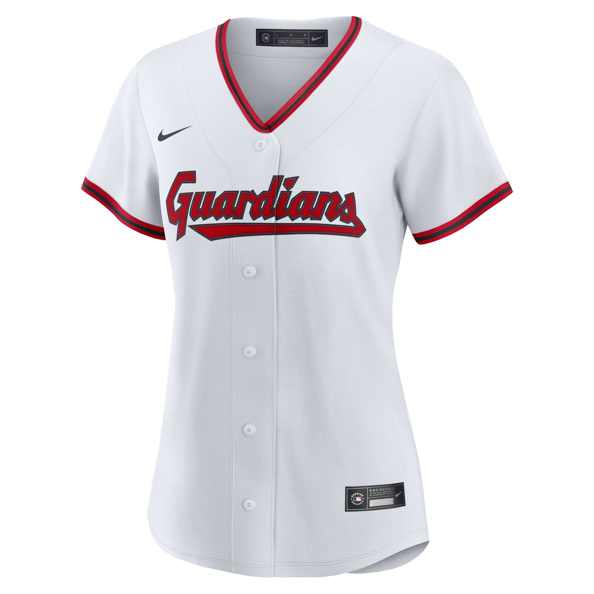 Cleveland Guardians Nike Women’s Home Custom Replica 2.0 Jersey – White