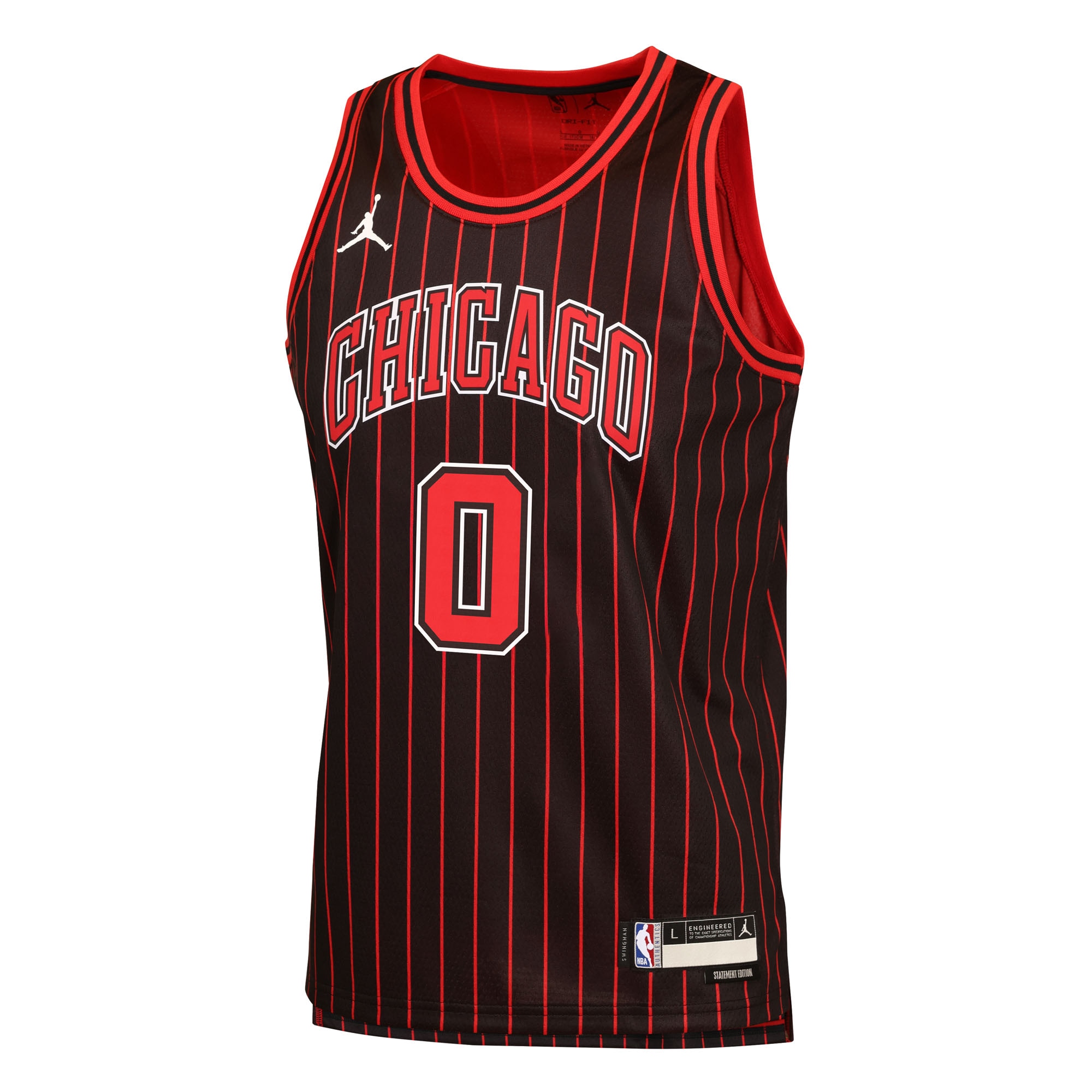 Coby White Chicago Bulls Jordan Brand Youth Swingman Jersey – Statement Edition – Black Clowdercats