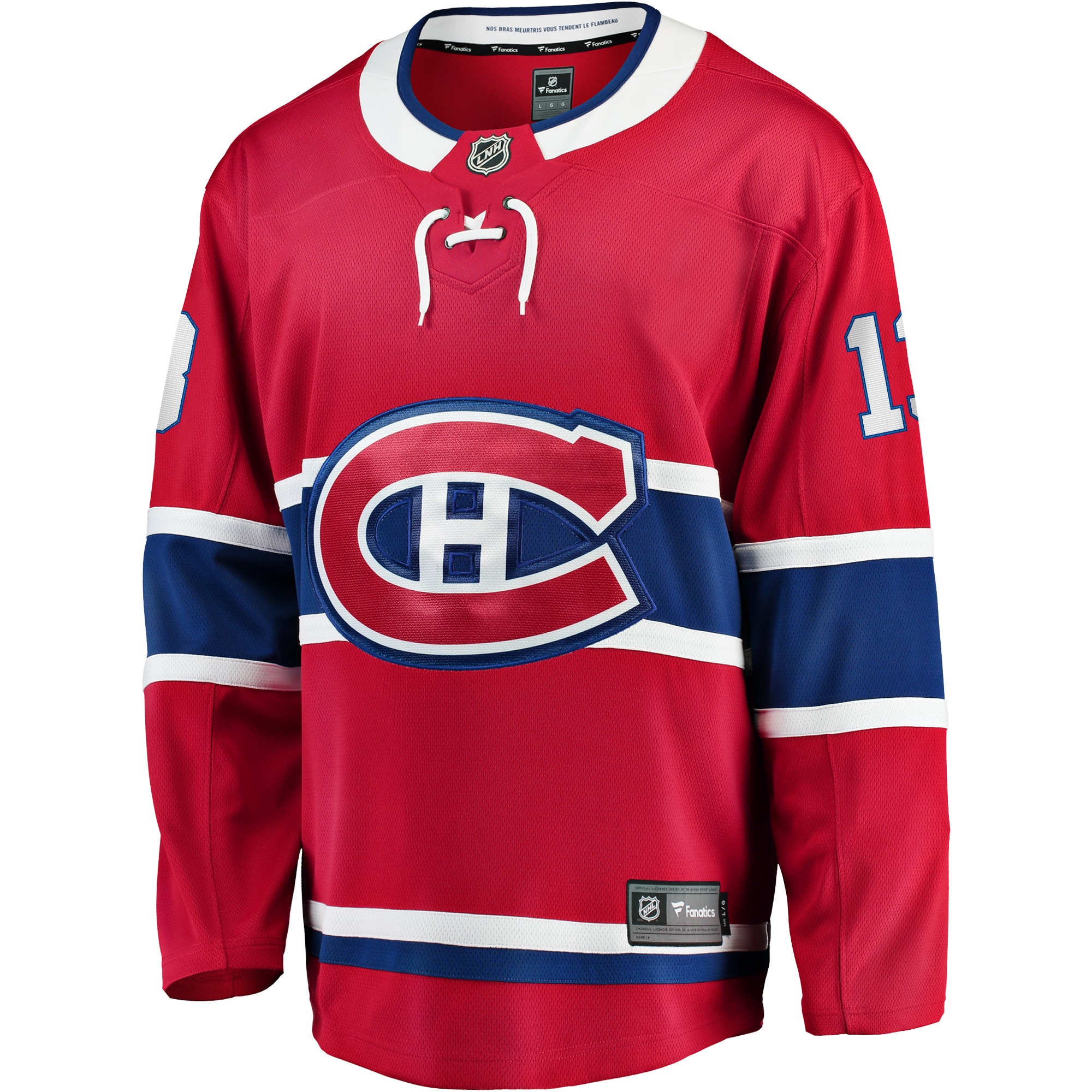 Cole Caufield Montreal Canadiens Fanatics Home Premier Breakaway Player Jersey – Red Clowdercats