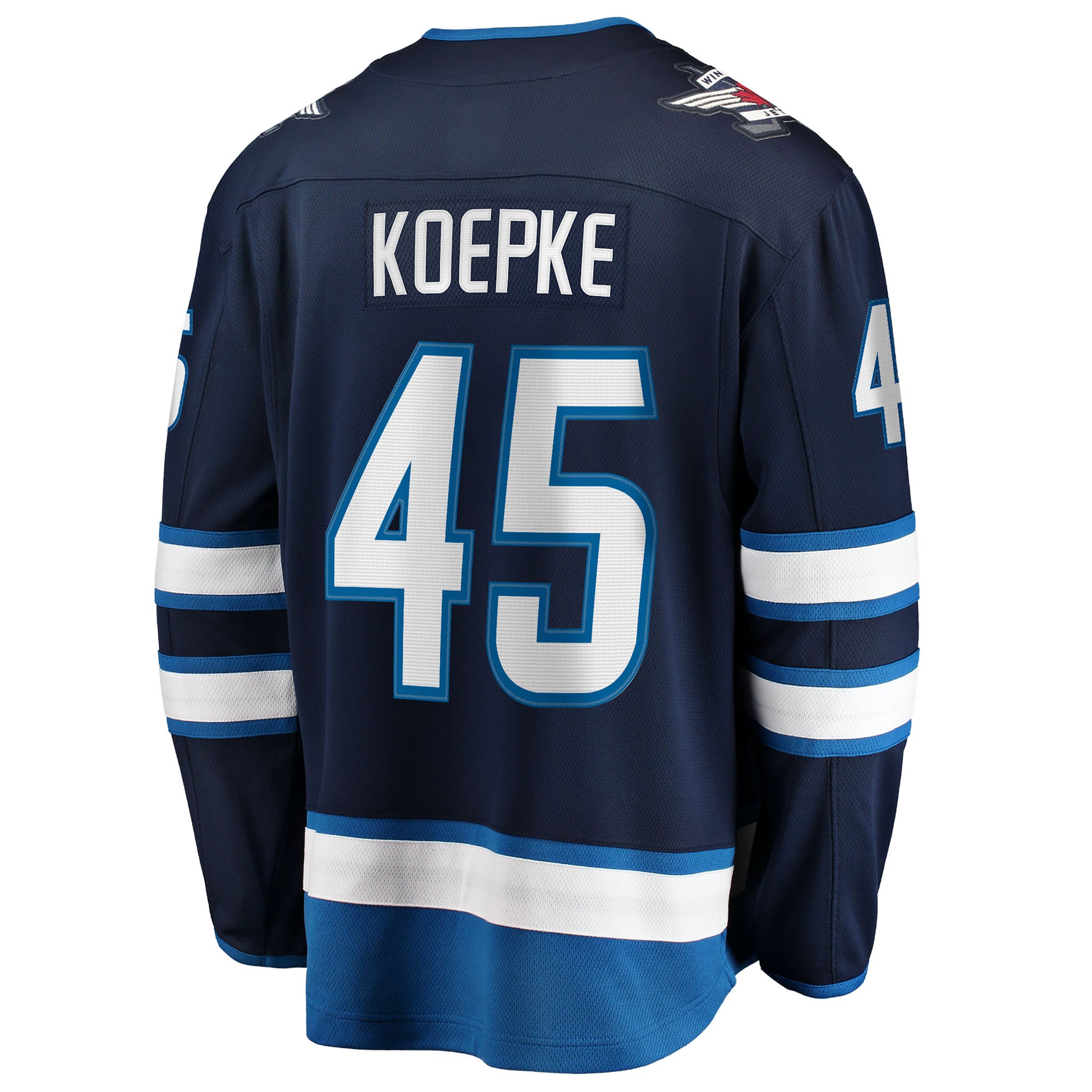 Cole Koepke Winnipeg Jets Fanatics Home Breakaway Jersey – Navy Clowdercats