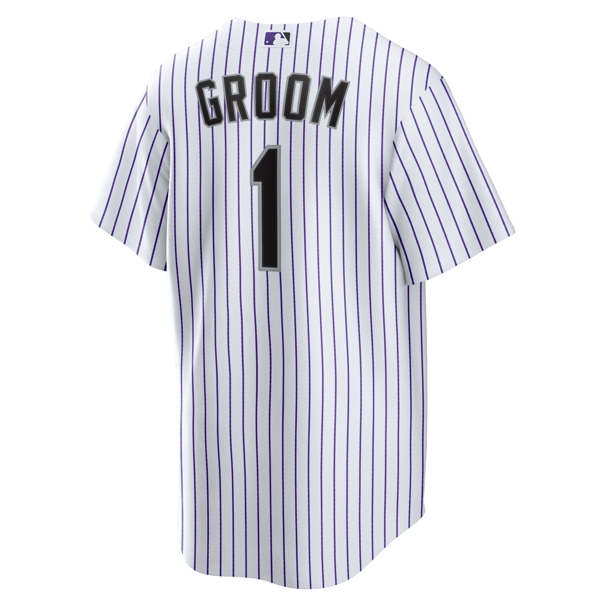 Colorado Rockies Nike #1 Groom Home Replica Jersey – White