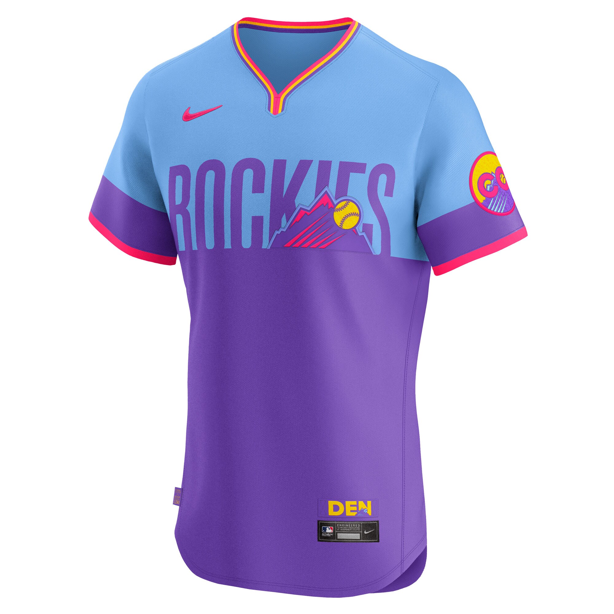 Colorado Rockies Nike 2025 City Connect Elite Jersey – Purple