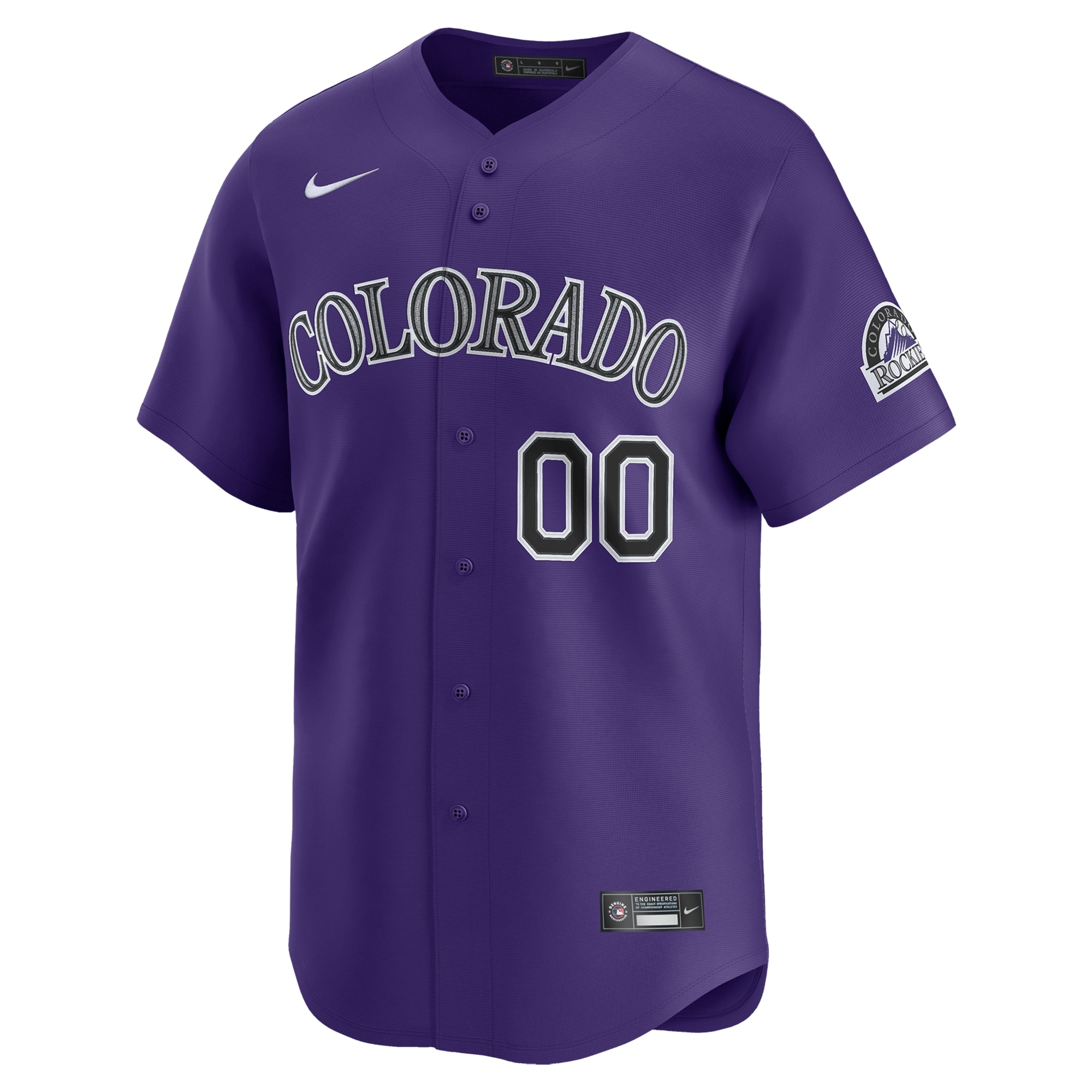 Colorado Rockies Nike Alternate Limited Custom Jersey – Purple