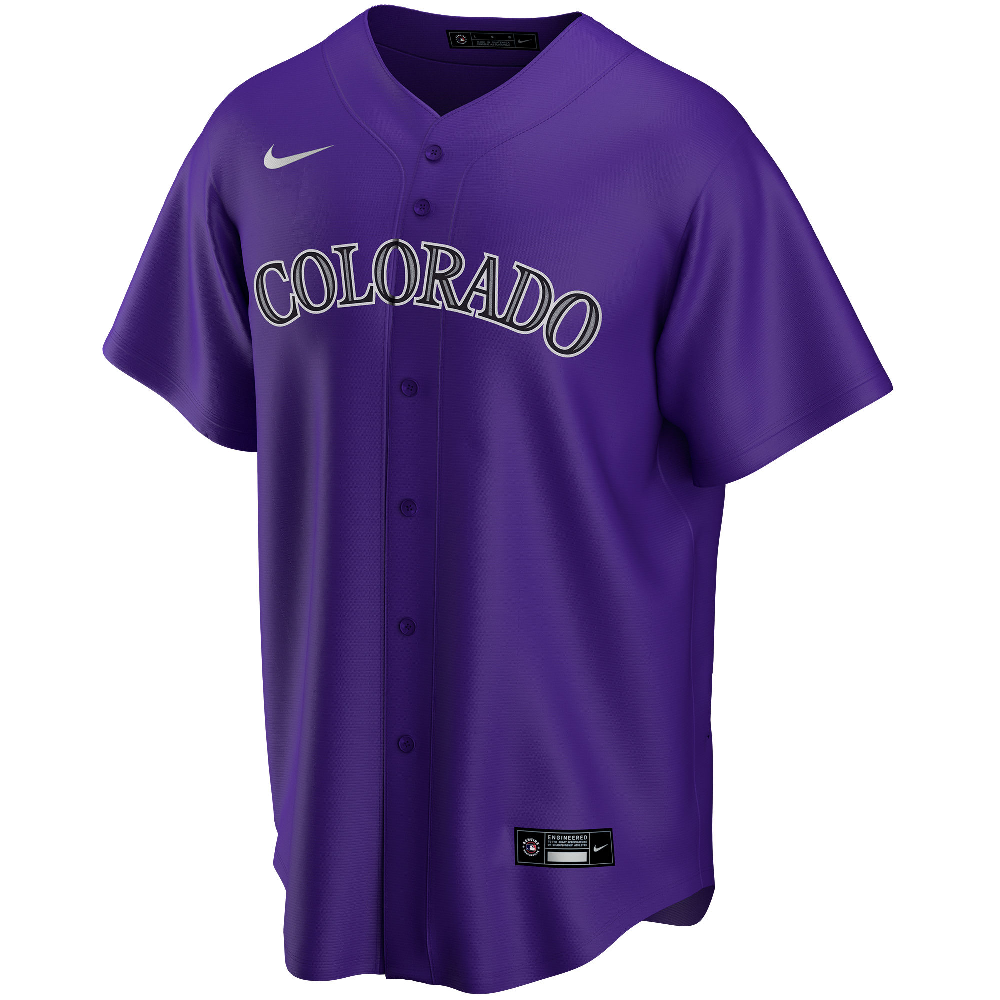Colorado Rockies Nike Alternate Replica Custom Jersey – Purple
