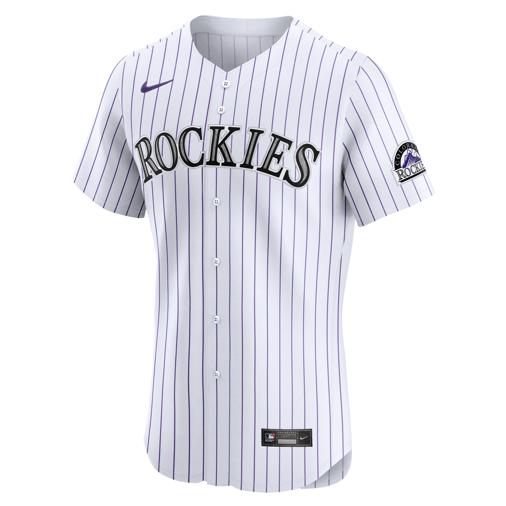 Colorado Rockies Nike Home Elite Jersey – White