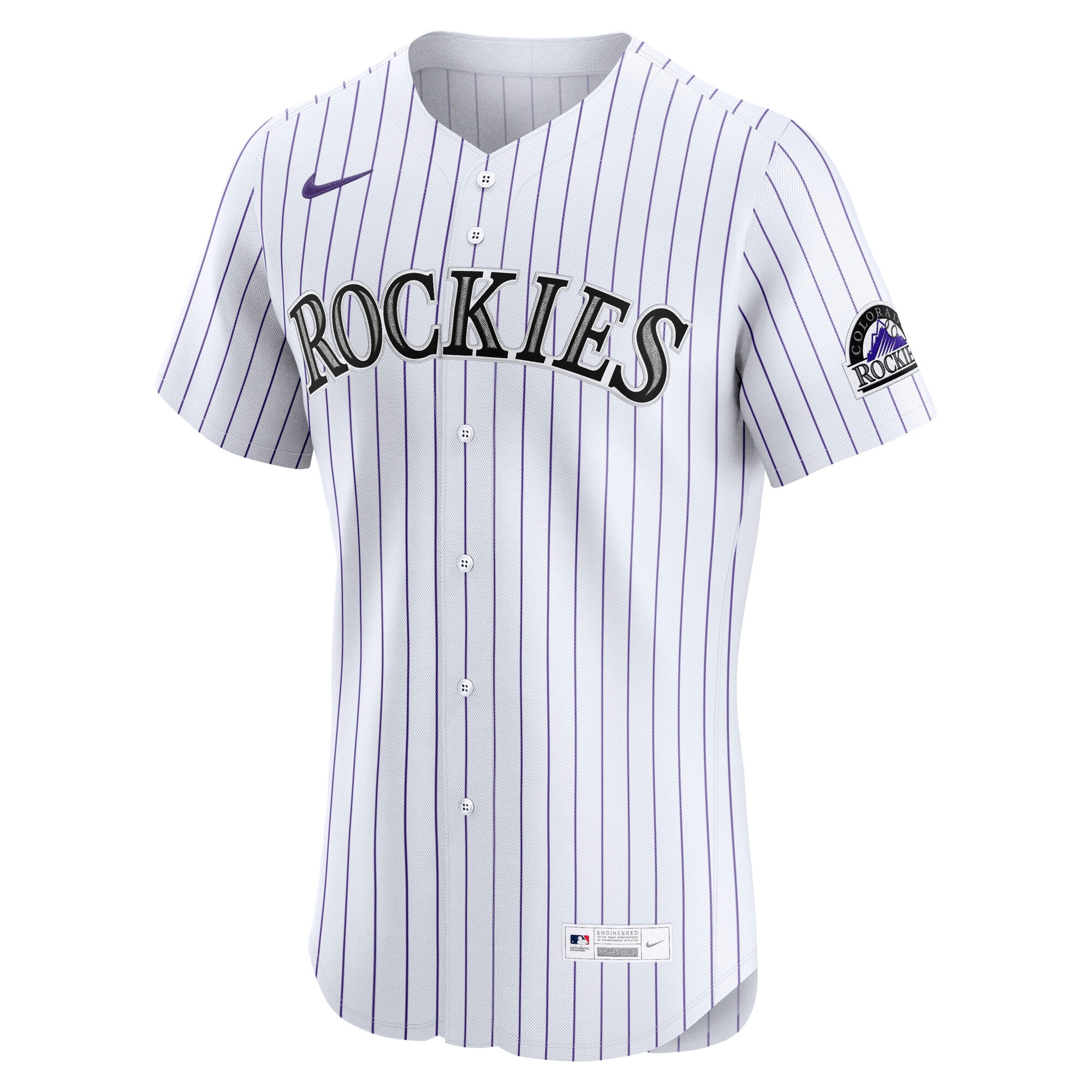 Colorado Rockies Nike Home Elite Jersey – White