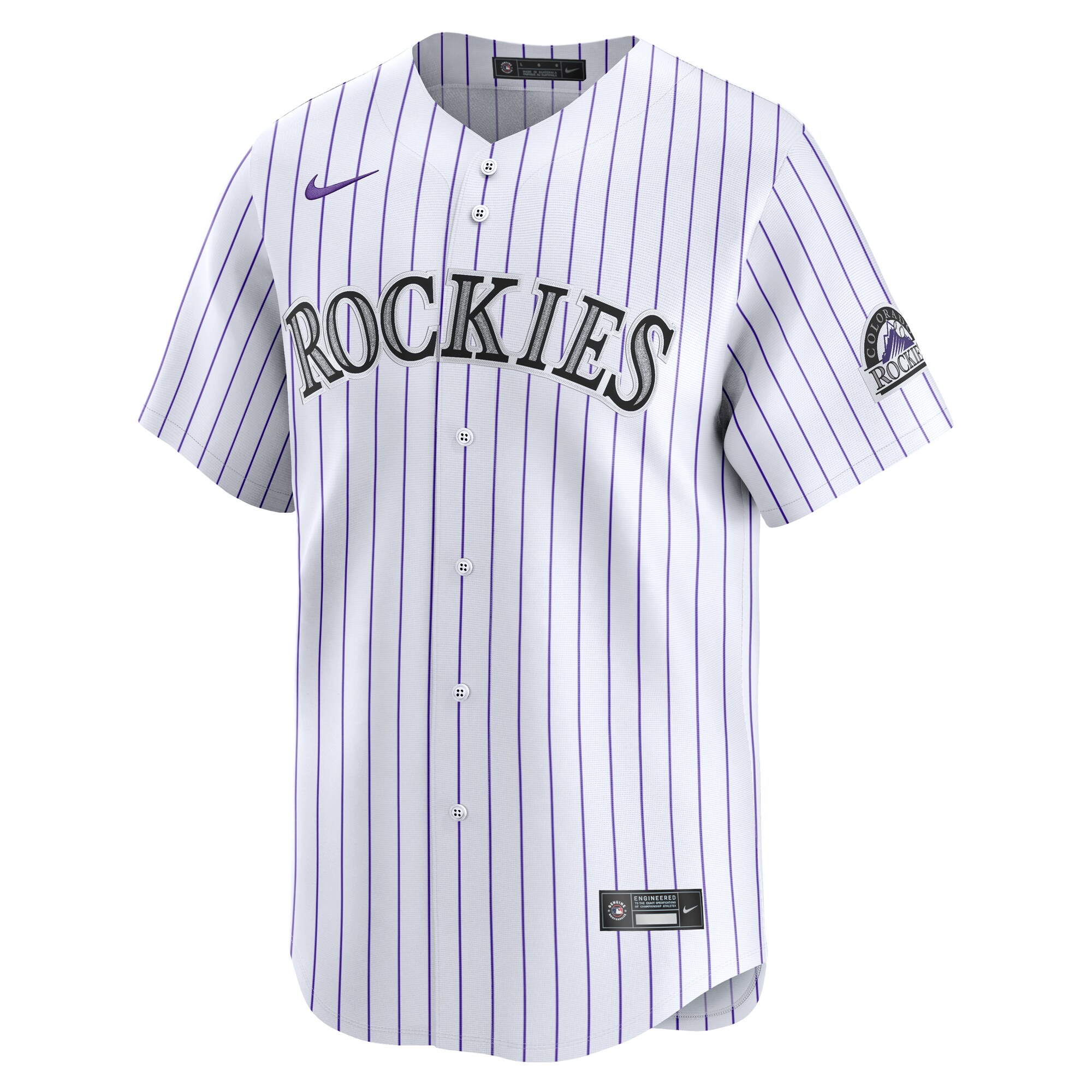 Colorado Rockies Nike Home Limited Player Jersey – White