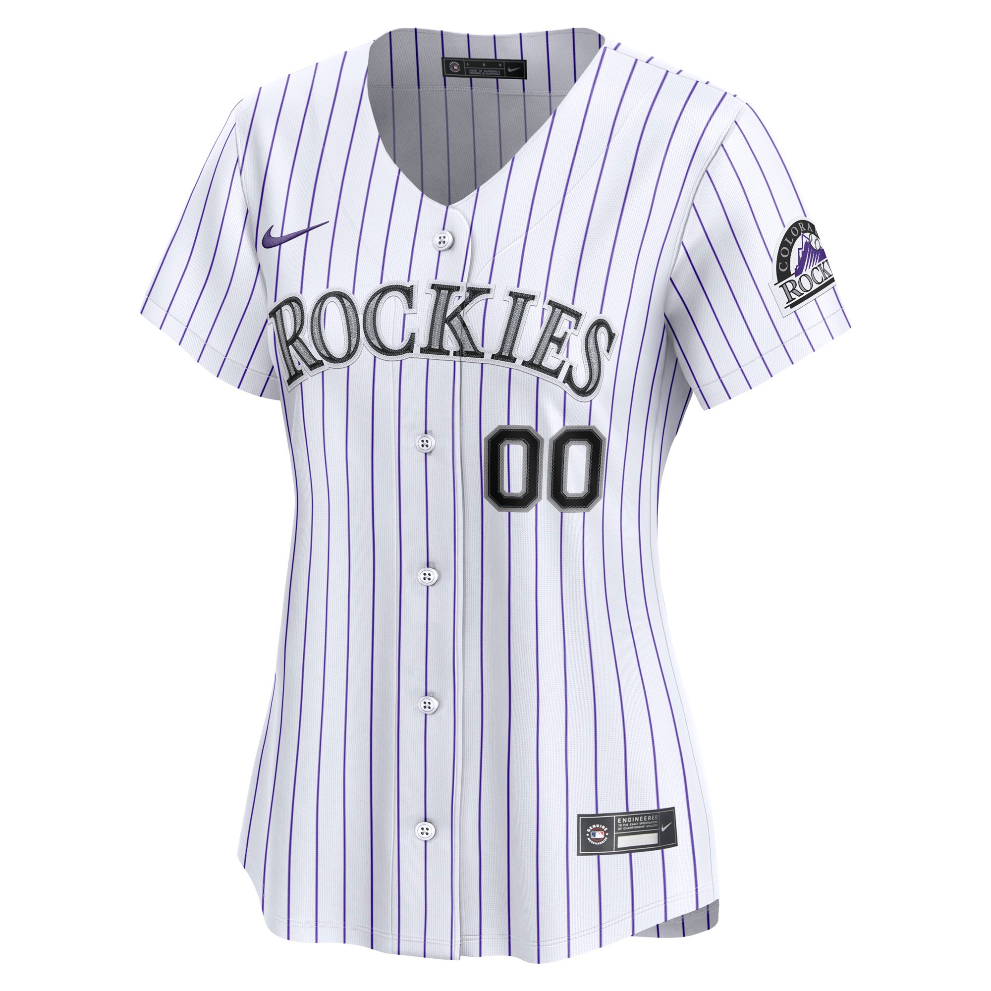 Colorado Rockies Nike Women’s Home Limited Custom Jersey – White