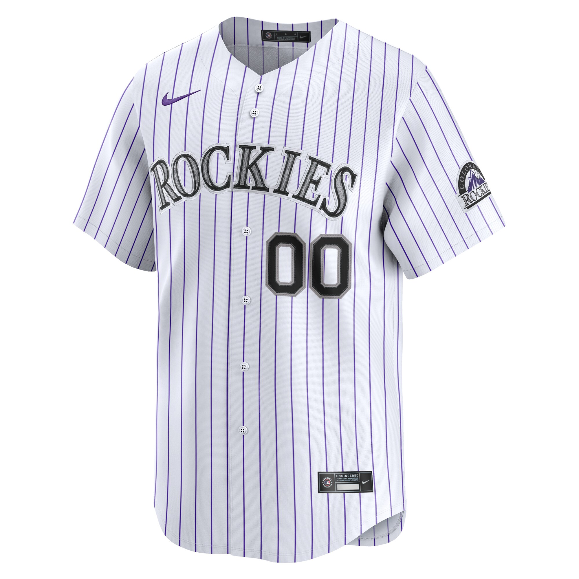 Colorado Rockies Nike Youth Home Custom Limited Jersey – White