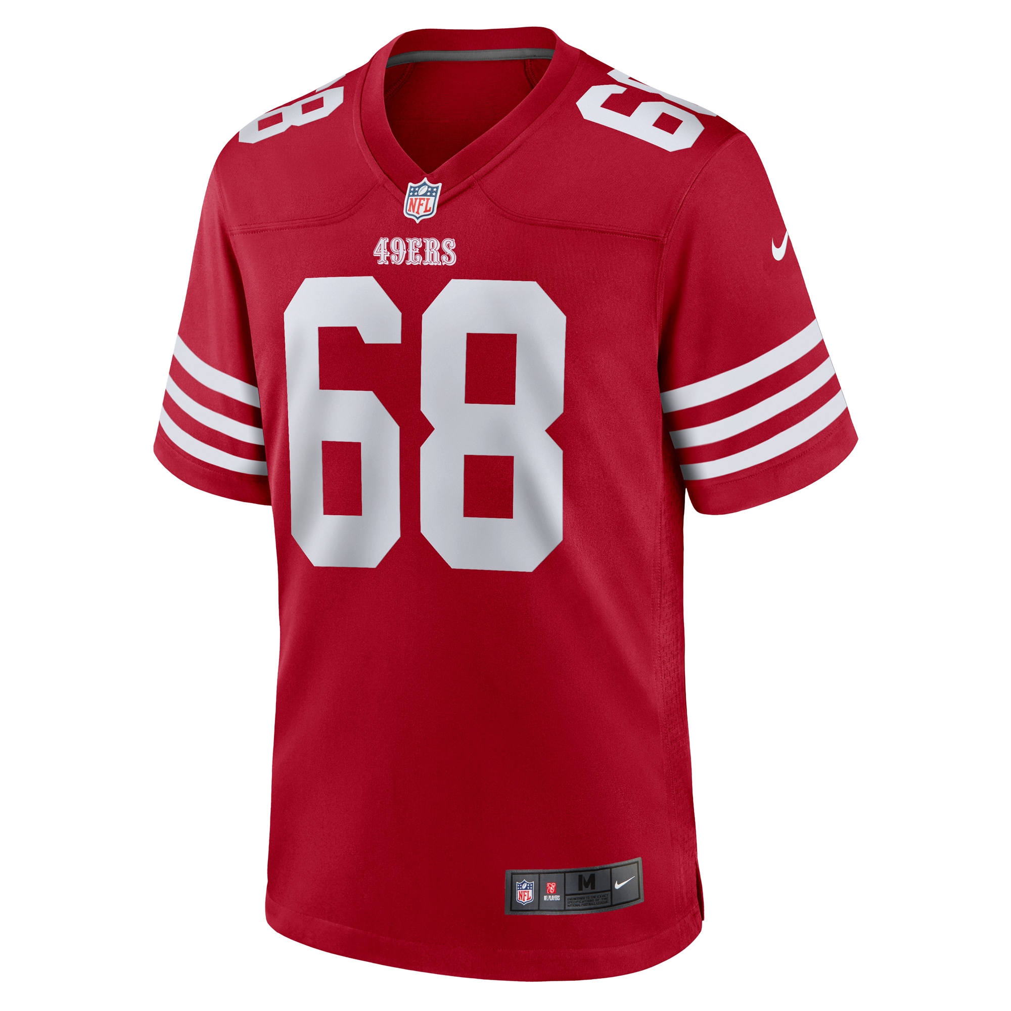 Colton McKivitz San Francisco 49ers Nike Game Jersey – Scarlet Clowdercats