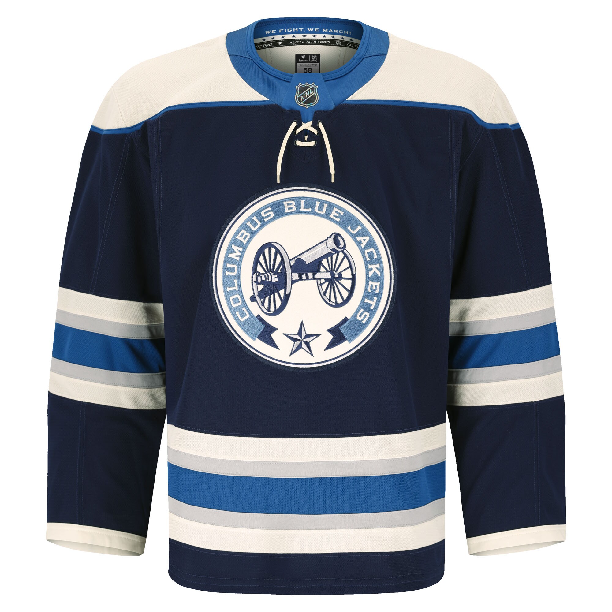 Columbus Blue Jackets Fanatics Alternate Authentic Pro Jersey – Navy Clowdercats