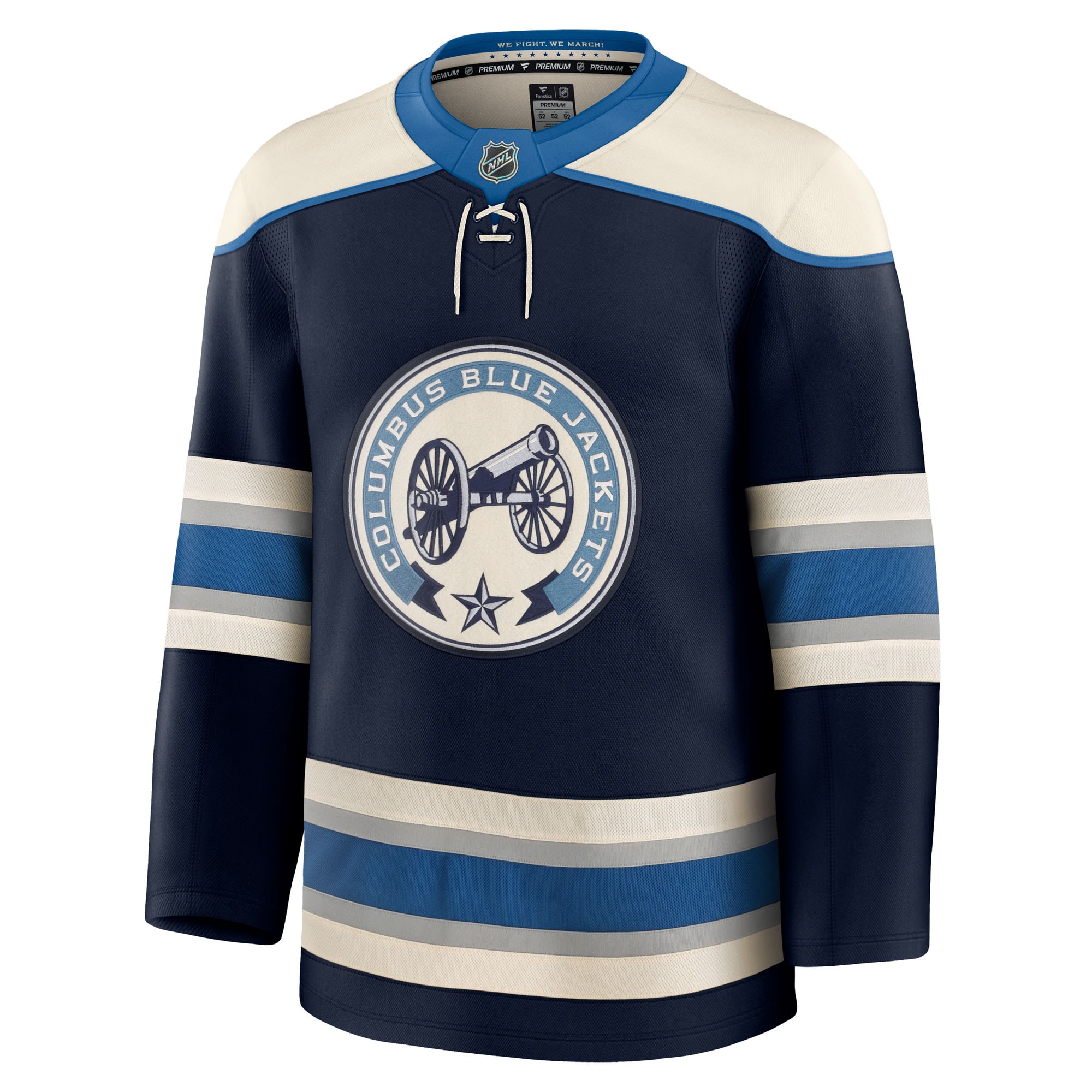 Columbus Blue Jackets Fanatics Alternate Premium Jersey – Navy Clowdercats