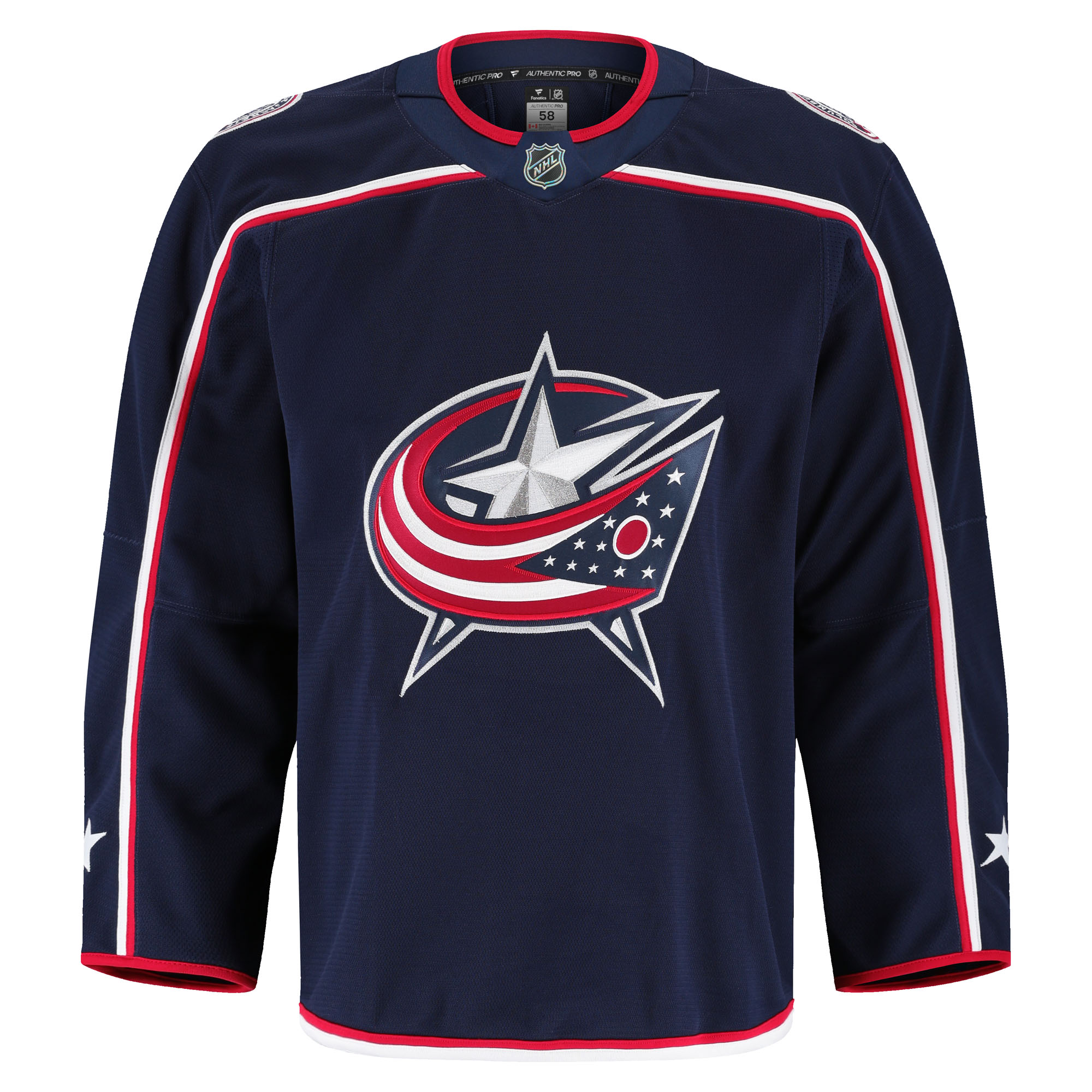 Columbus Blue Jackets Fanatics Home Authentic Pro Jersey – Navy Clowdercats