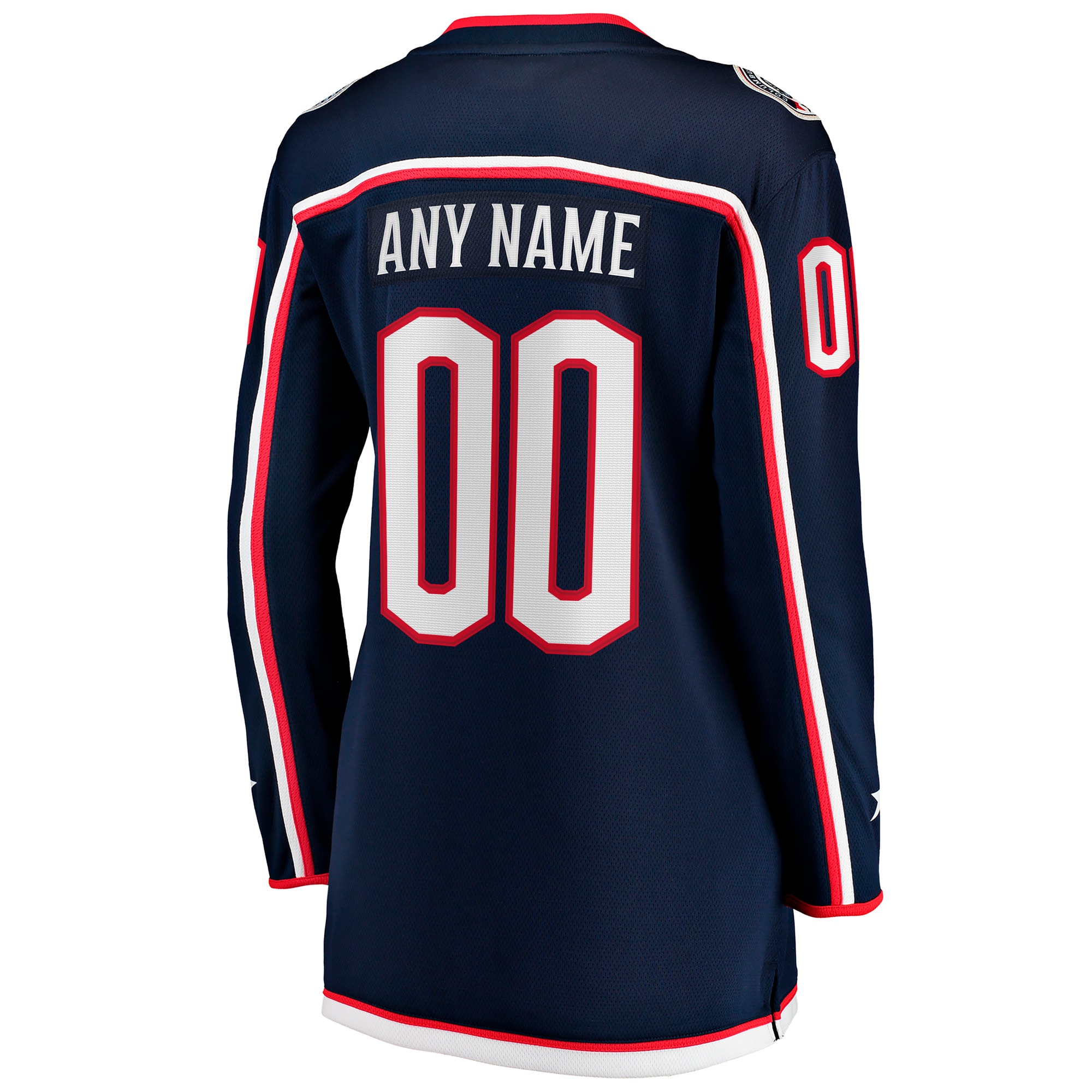 Columbus Blue Jackets Fanatics Women’s Home Breakaway Custom Jersey – Navy Clowdercats