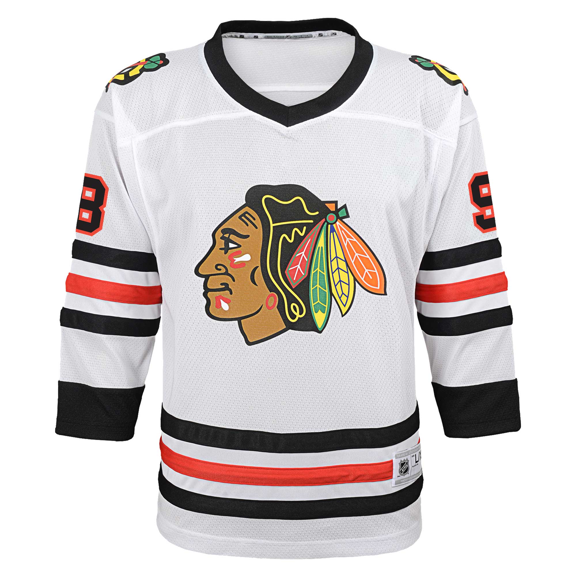 Connor Bedard Chicago Blackhawks Youth Away Replica Player Jersey – White Clowdercats