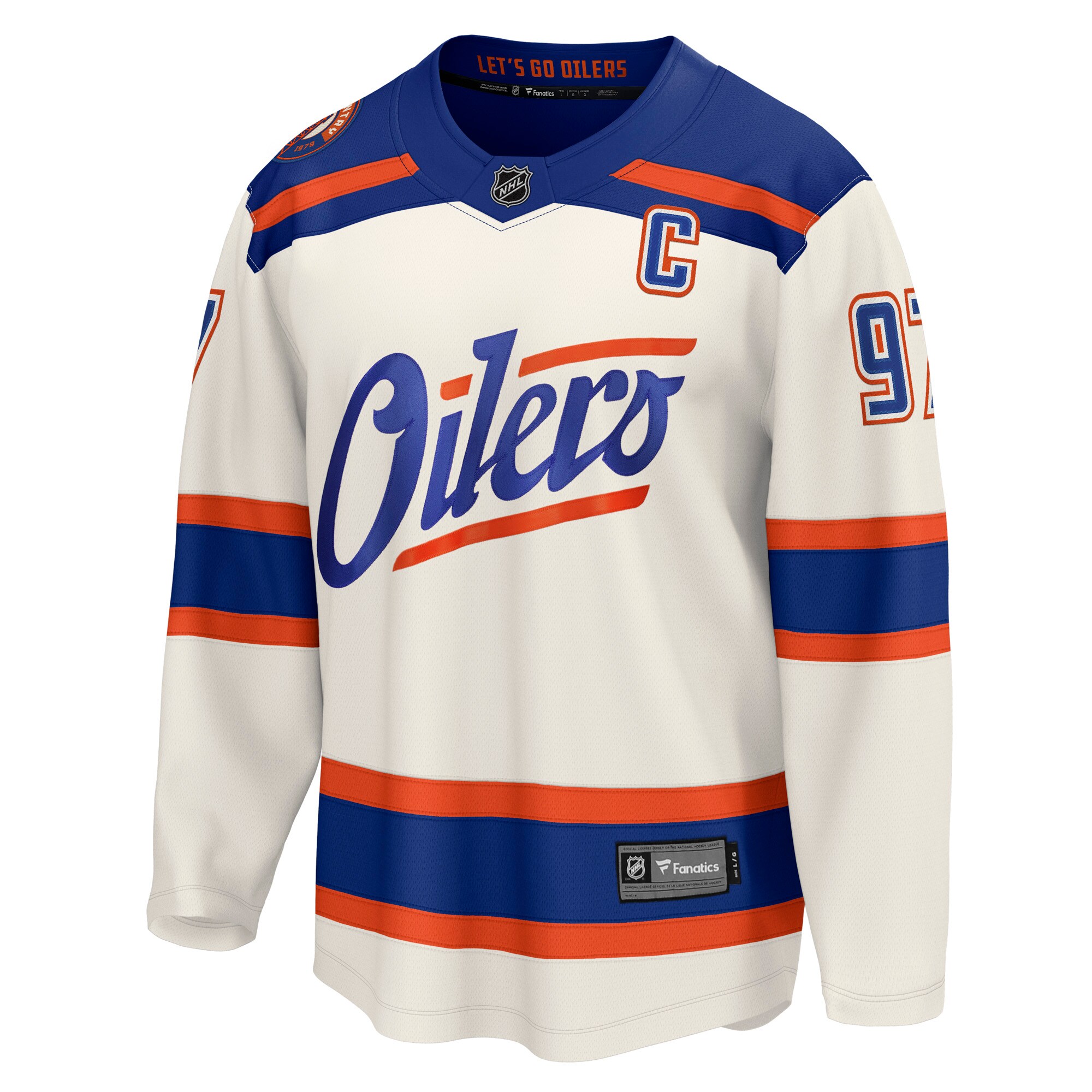 Connor McDavid Edmonton Oilers Fanatics Alternate Breakaway Jersey – Light Beige Clowdercats
