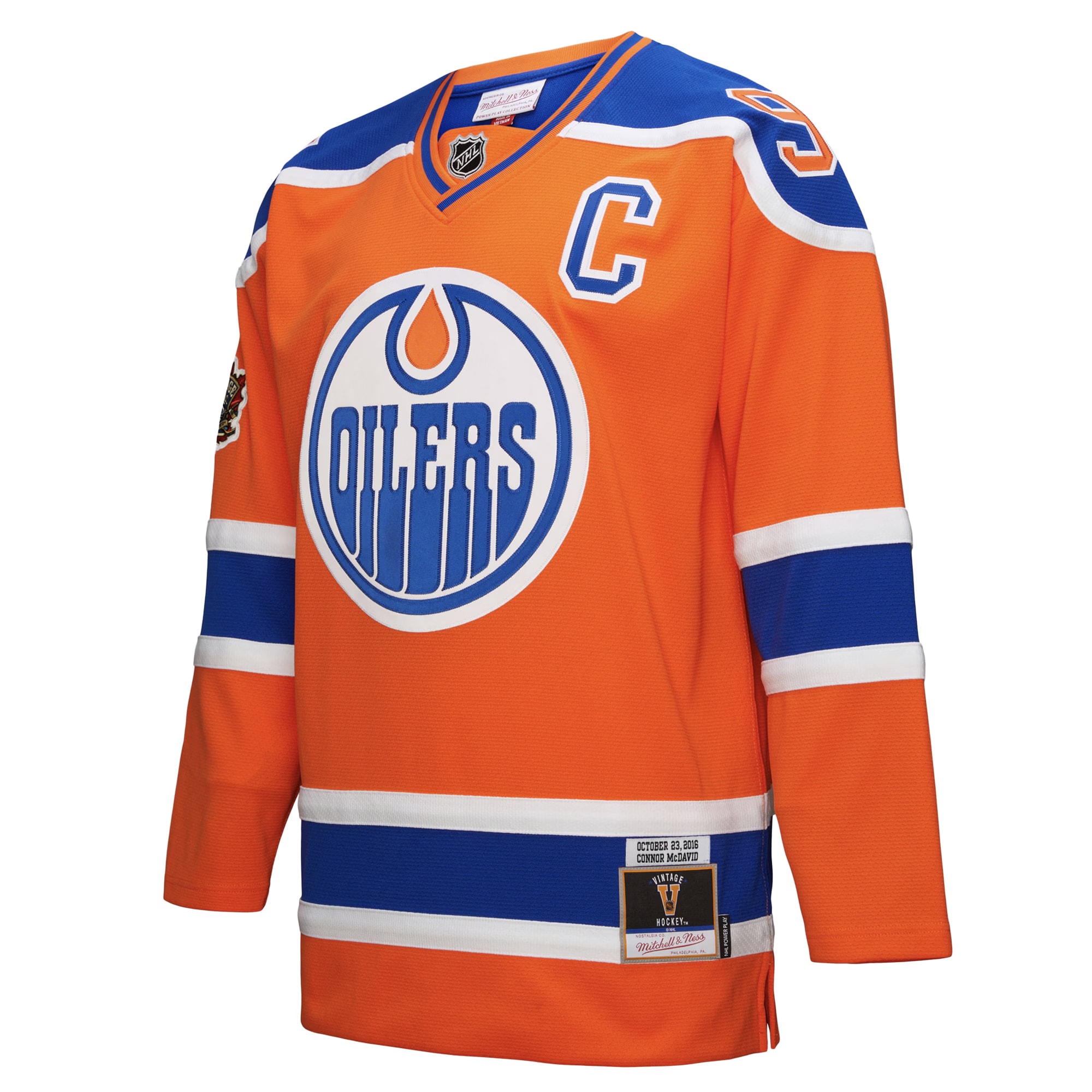 Connor McDavid Edmonton Oilers Mitchell & Ness Power Play Jersey – Orange Clowdercats