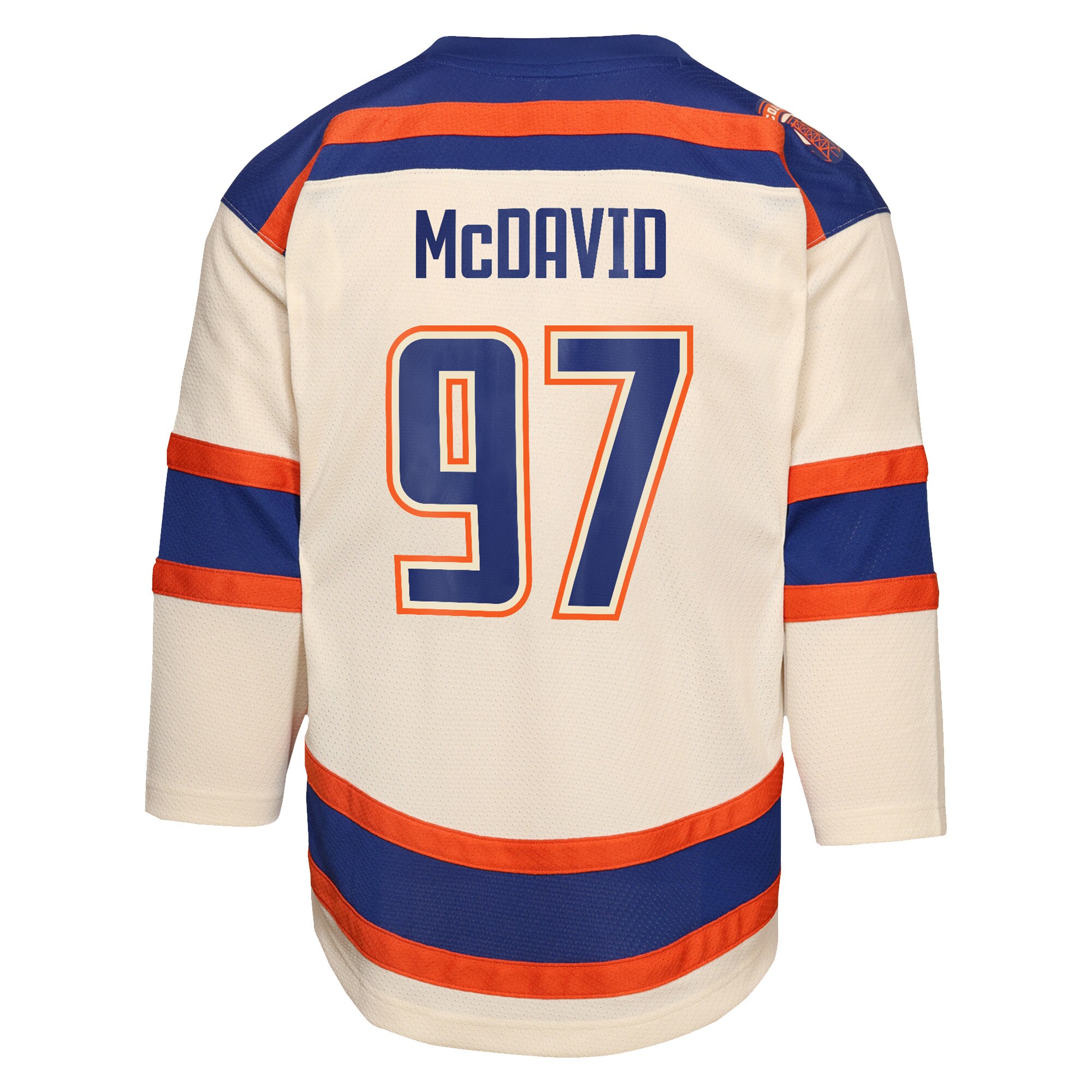 Connor McDavid Edmonton Oilers Youth Alternate Replica Player Jersey – Light Beige Clowdercats
