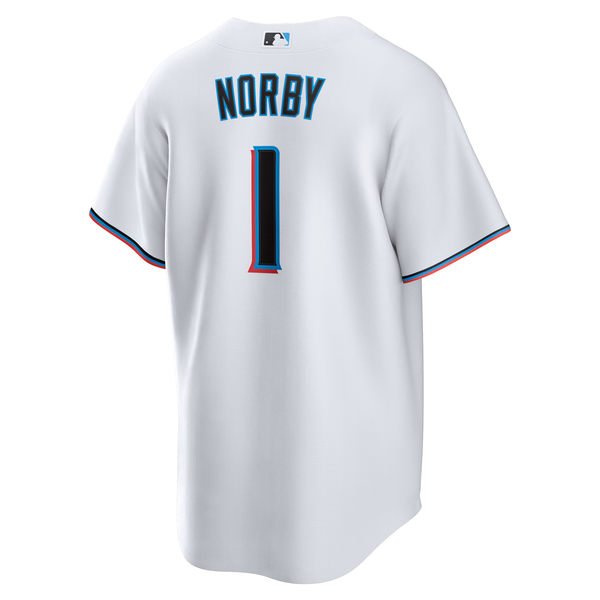 Connor Norby Miami Marlins Nike Home Replica Jersey – White