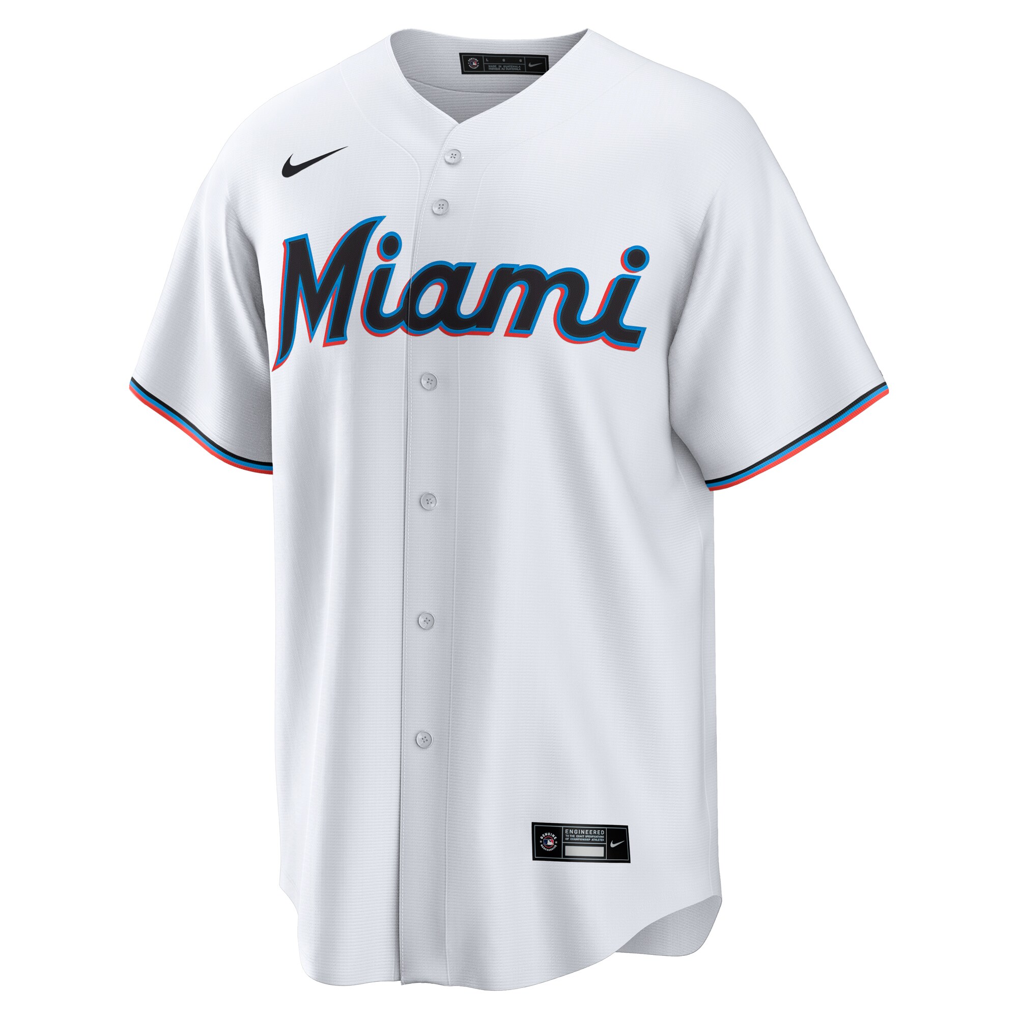 Connor Norby Miami Marlins Nike Home Replica Jersey – White