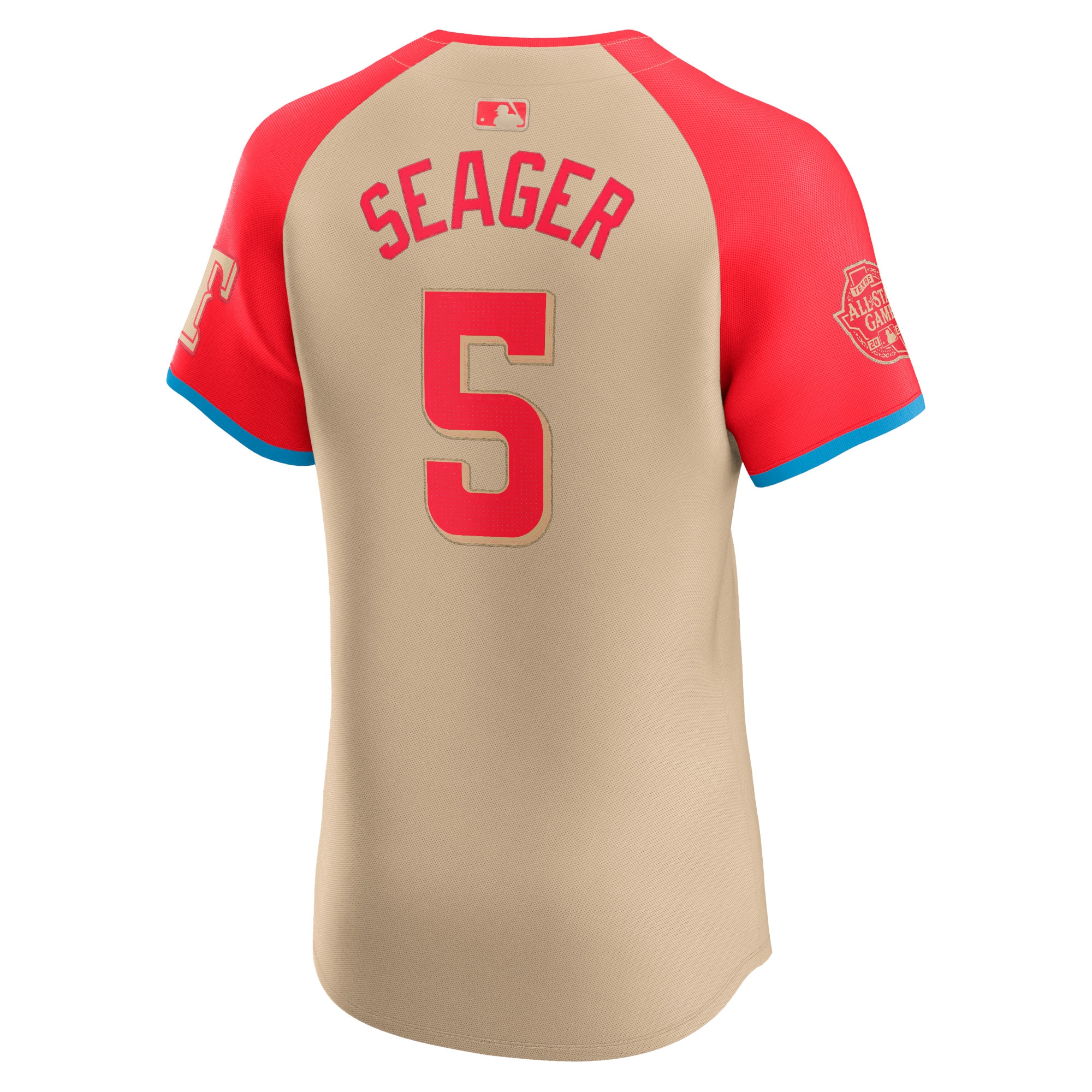 Corey Seager American League Nike 2024 MLB All-Star Game Elite Player Jersey – Cream