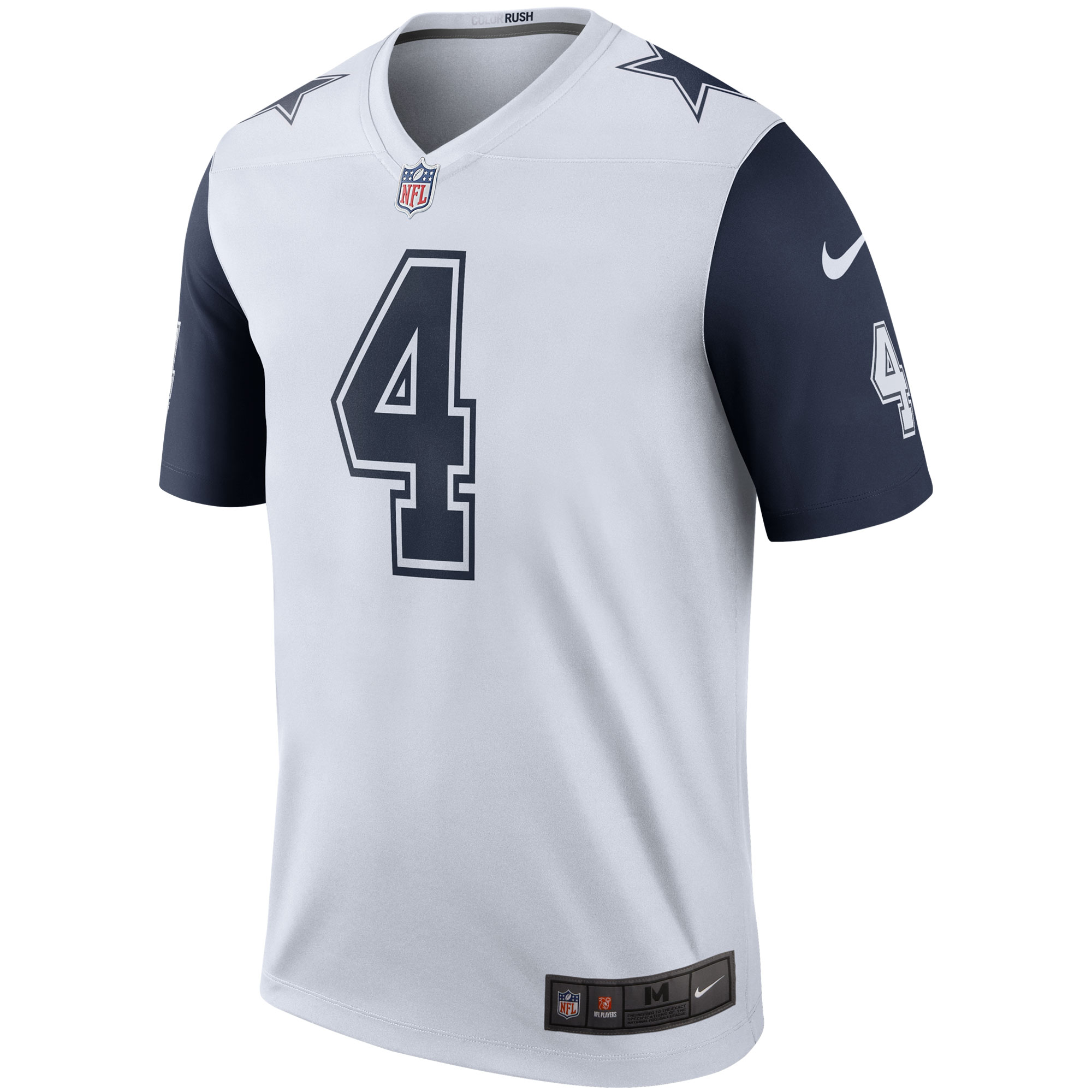Dak Prescott Dallas Cowboys Nike Legend Player Performance Top – White Clowdercats