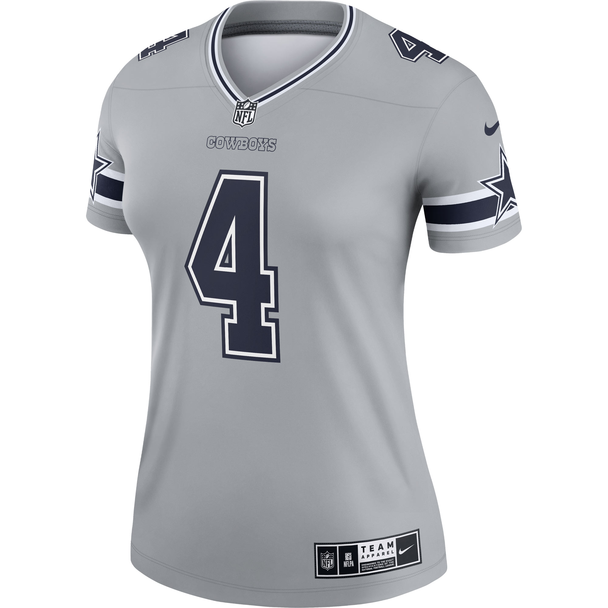 Dak Prescott Dallas Cowboys Nike Women’s Legend Player Performance Top – Gray Clowdercats