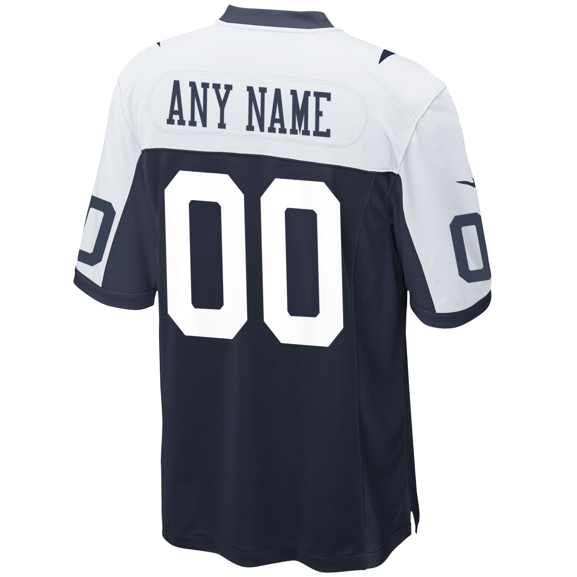 Dallas Cowboys Nike Alternate Custom Game Jersey – Navy Clowdercats