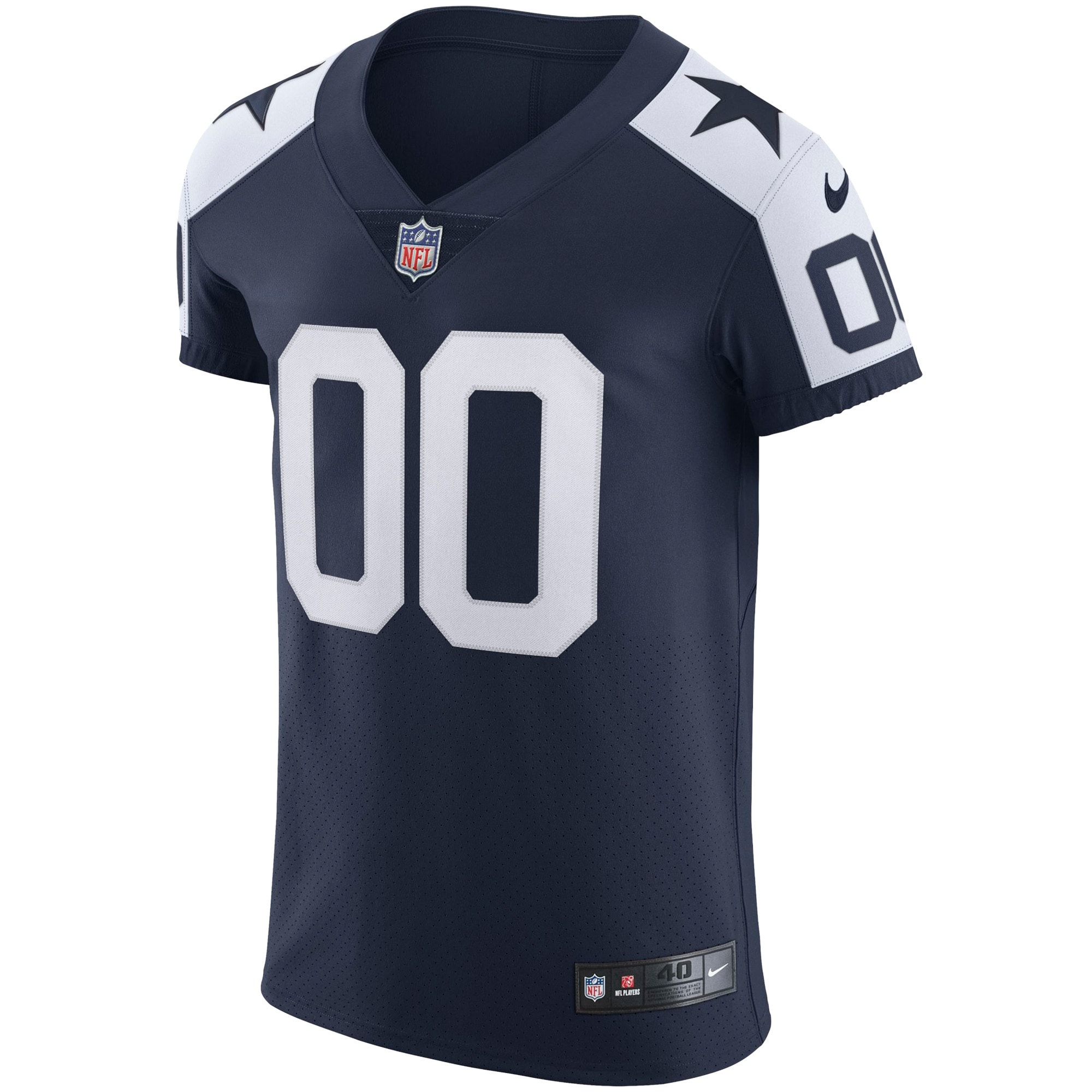 Dallas Cowboys Nike Alternate Vapor Elite Custom Jersey – Navy Clowdercats