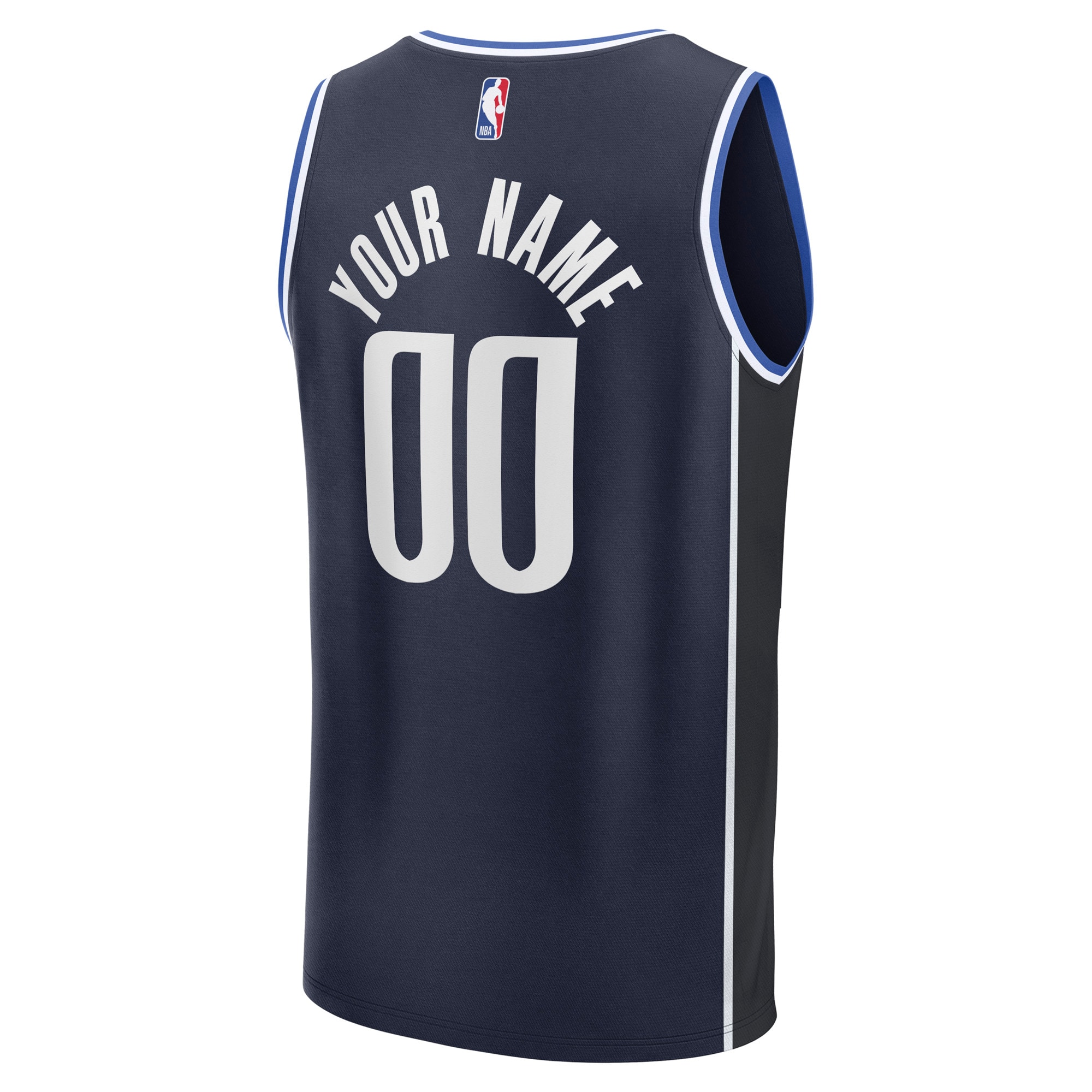 Dallas Mavericks Fanatics Fast Break Custom Jersey – Statement Edition – Navy Clowdercats
