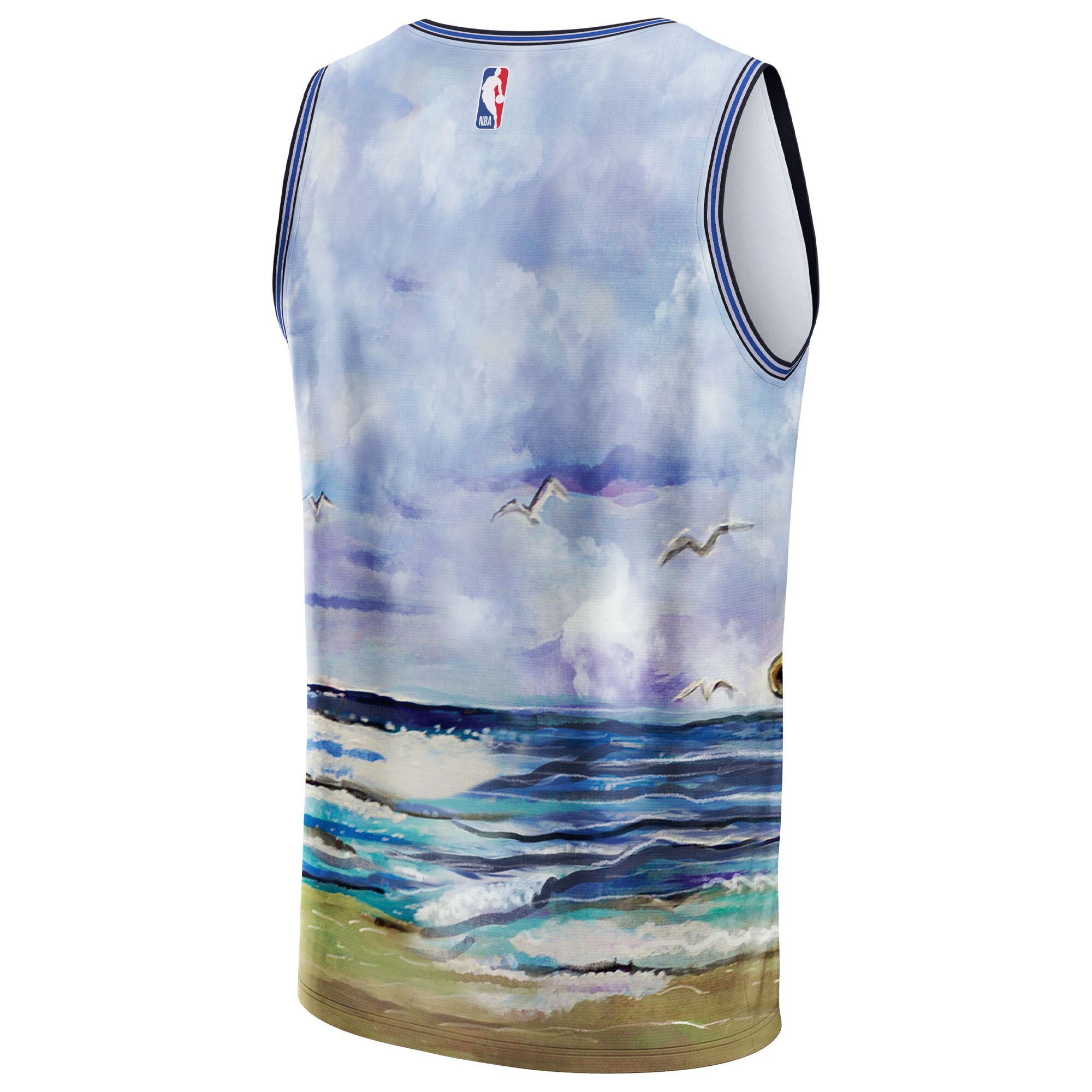 Dallas Mavericks NBA & KidSuper Studios by Fanatics Unisex Hometown Jersey – Blue Clowdercats