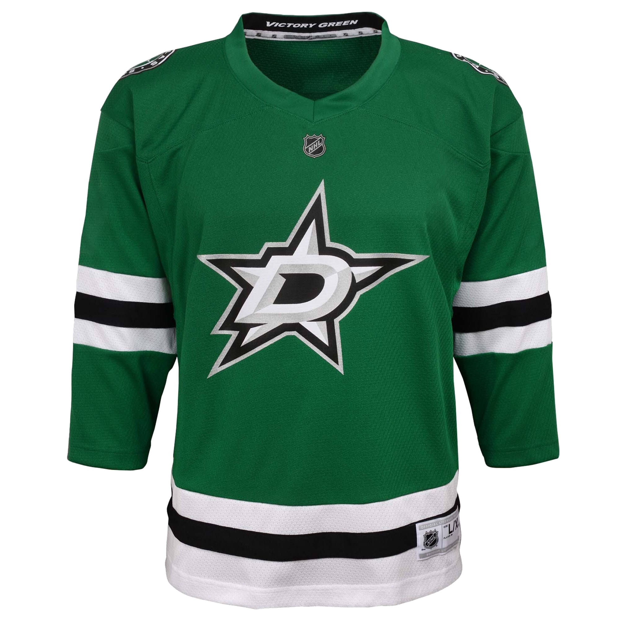 Dallas Stars Youth Home Replica Custom Jersey – Green Clowdercats