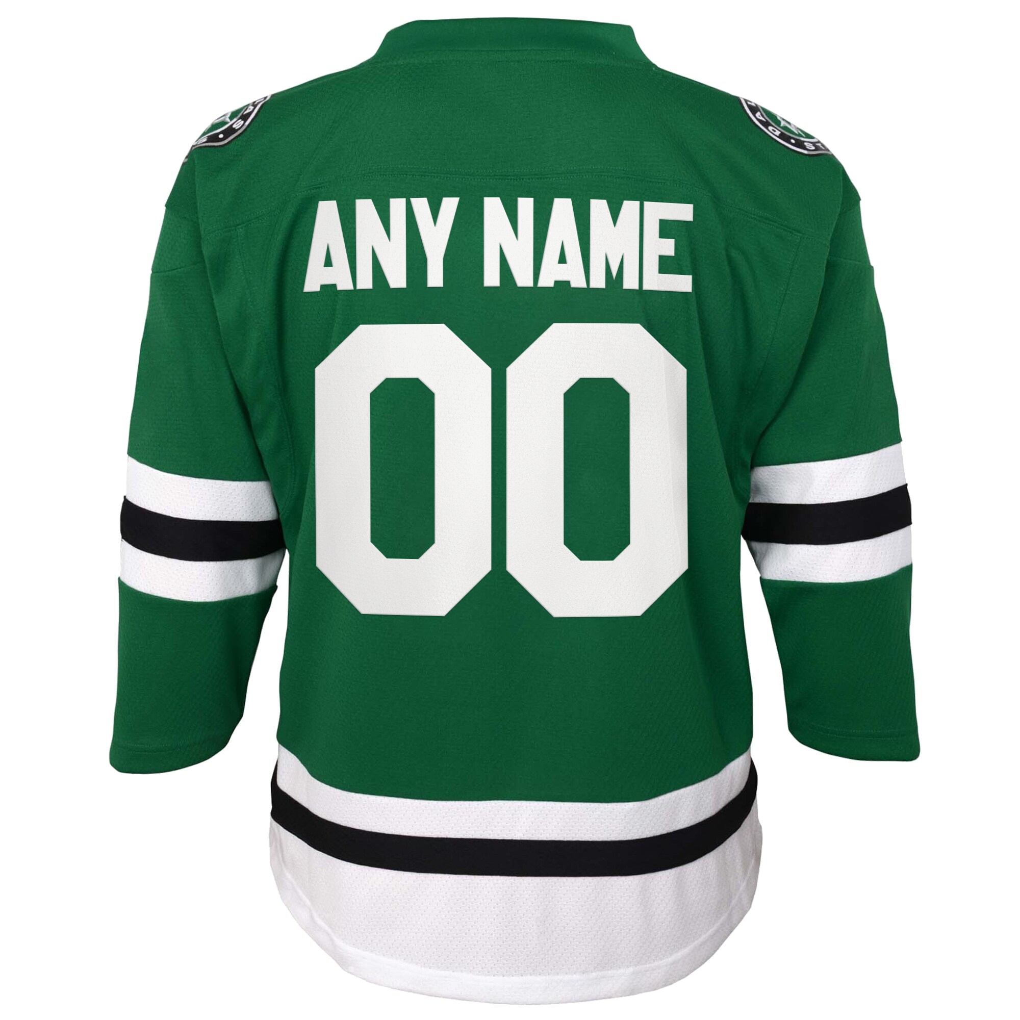 Dallas Stars Youth Home Replica Custom Jersey – Green Clowdercats