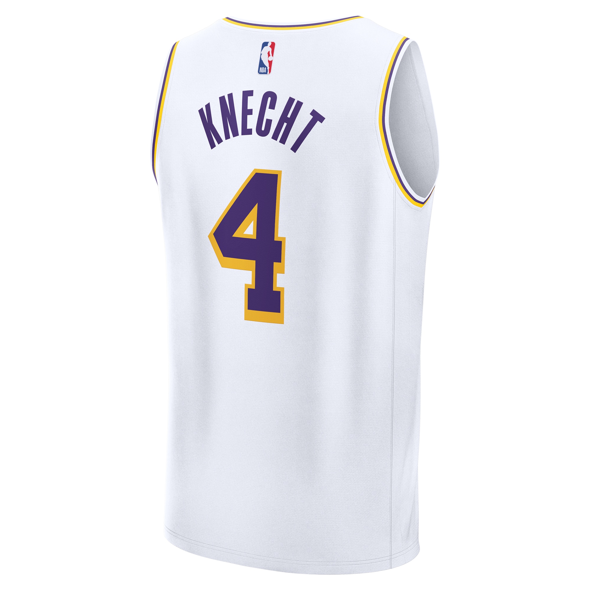 Dalton Knecht Los Angeles Lakers Fanatics Fast Break Replica Player Jersey – Association Edition – White Clowdercats