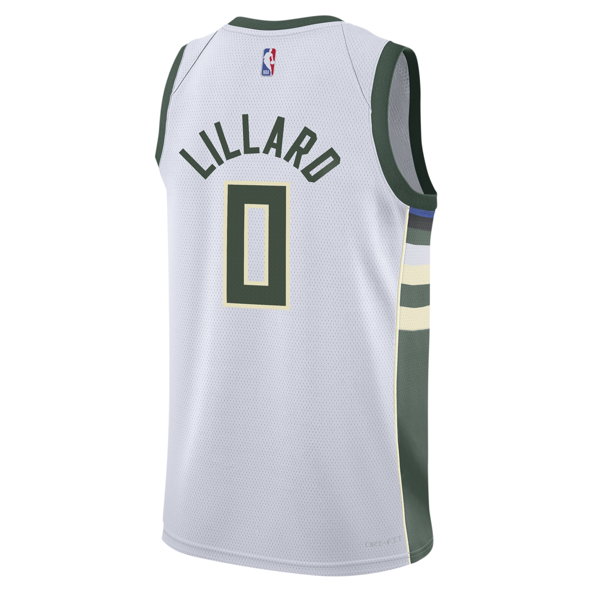 Damian Lillard Milwaukee Bucks Nike Youth Swingman Jersey – Association Edition – White Clowdercats