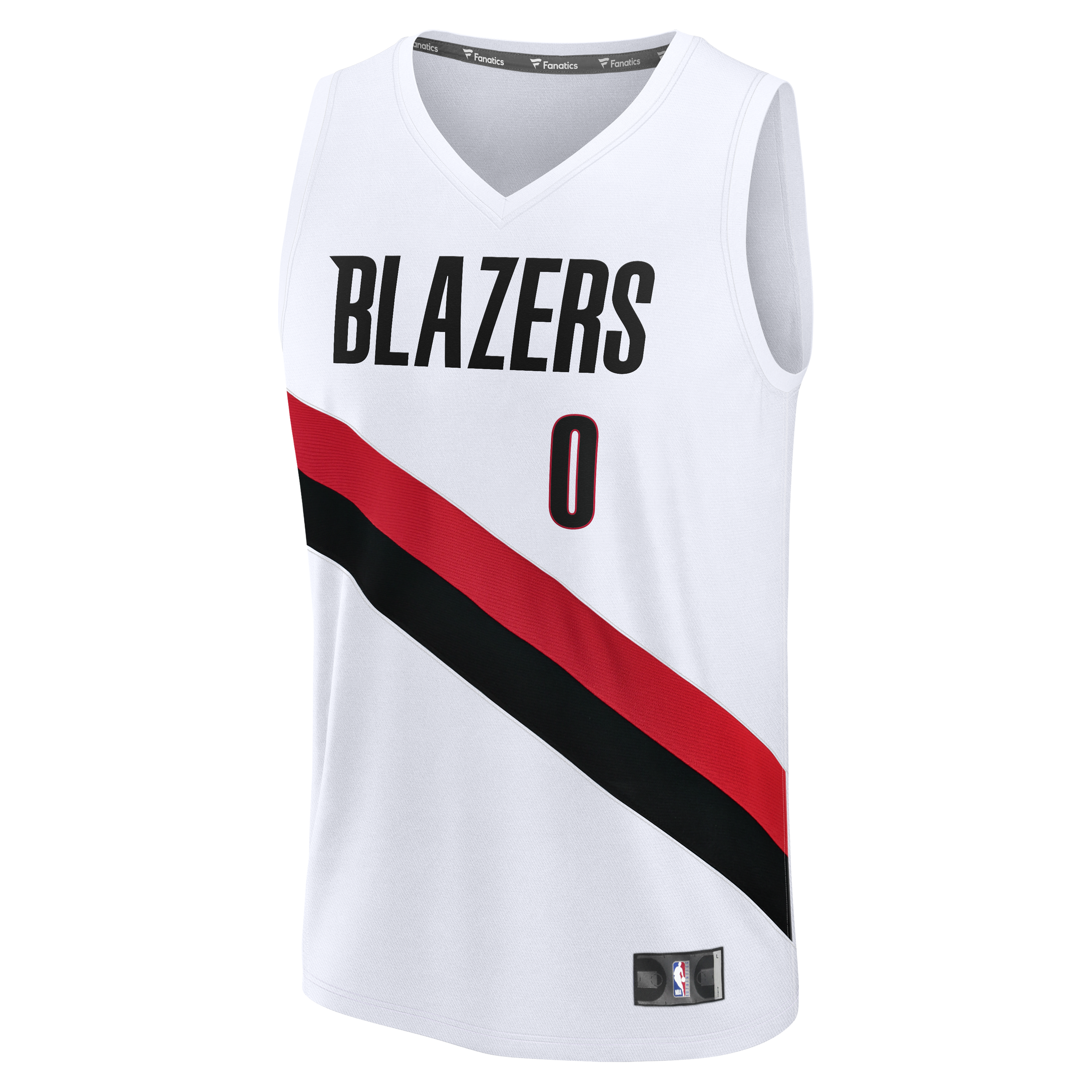 Damian Lillard Portland Trail Blazers Fanatics Youth Fast Break Replica Jersey – White – Association Edition Clowdercats