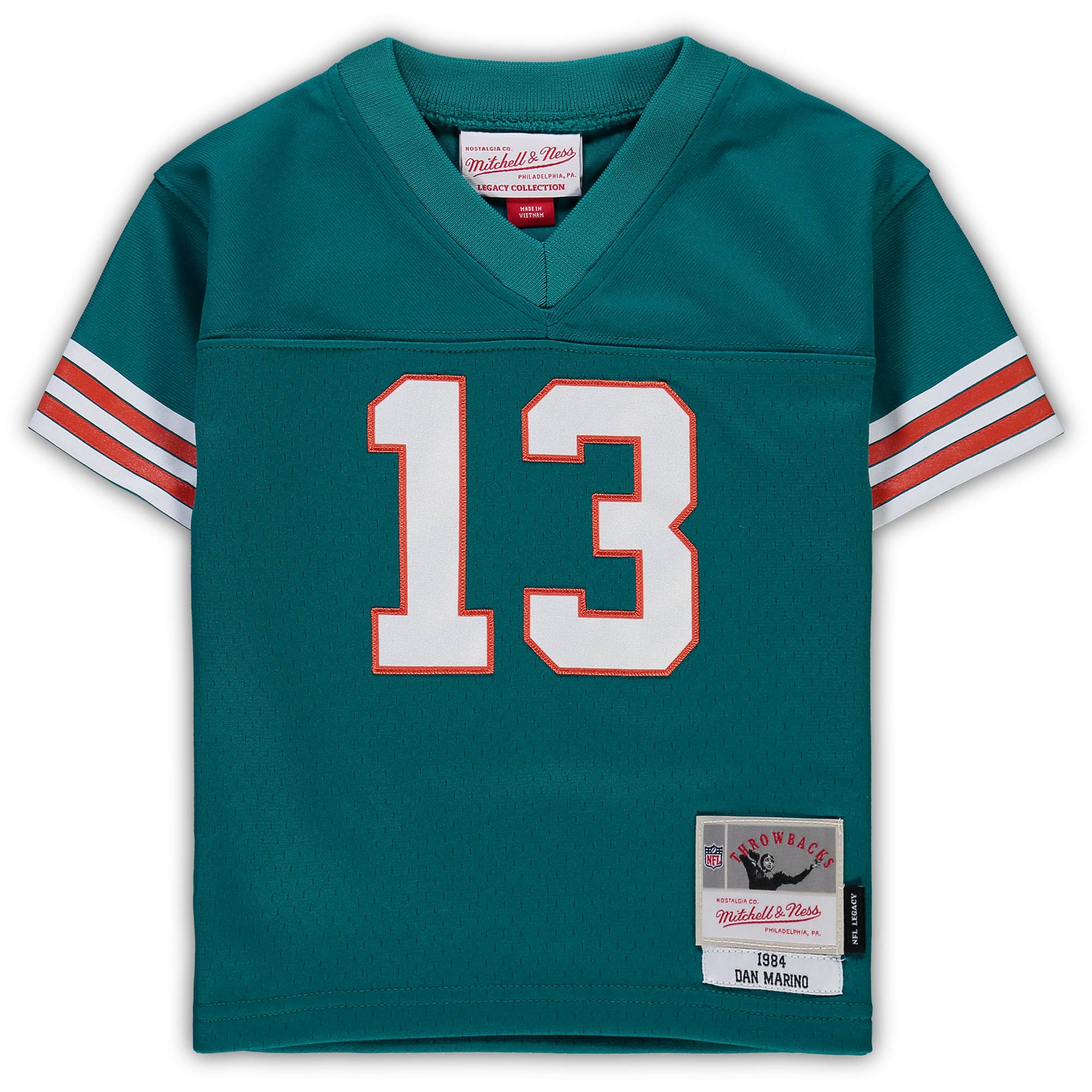 Dan Marino Miami Dolphins Mitchell & Ness Infant 1984 Retired Legacy Jersey – Aqua Clowdercats