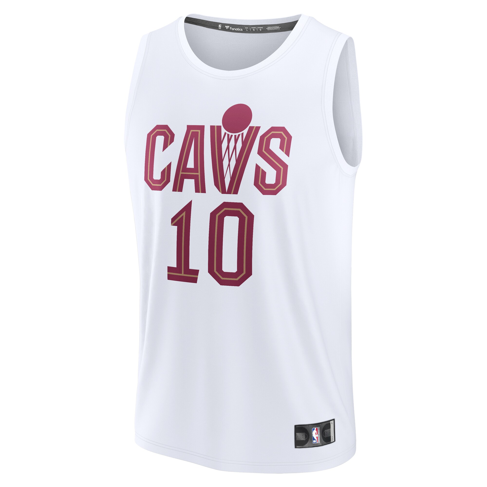 Darius Garland Cleveland Cavaliers Fanatics Youth Fast Break Replica Player Jersey – Association Edition – White Clowdercats