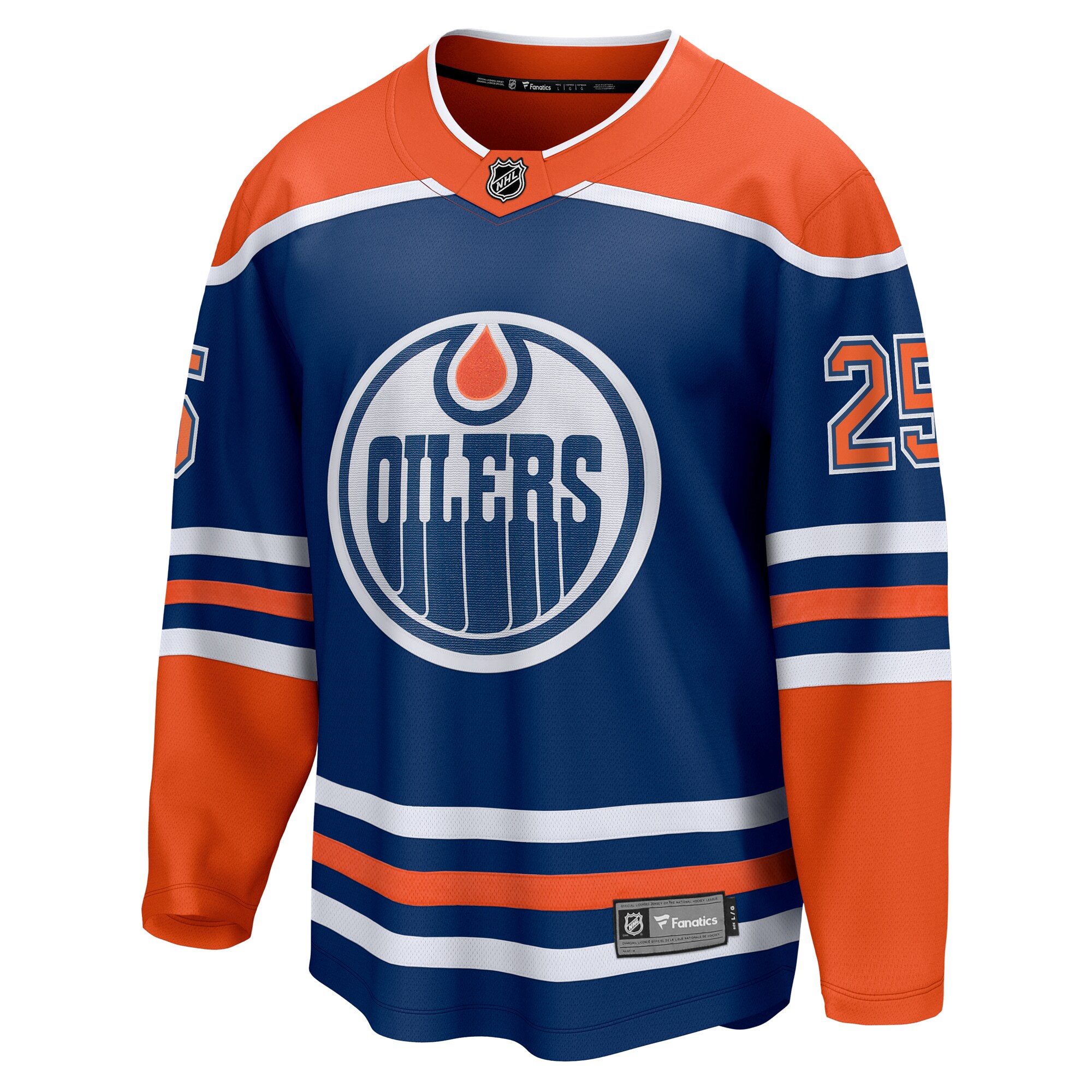 Darnell Nurse Edmonton Oilers Fanatics Home Breakaway Player Jersey – Royal Clowdercats