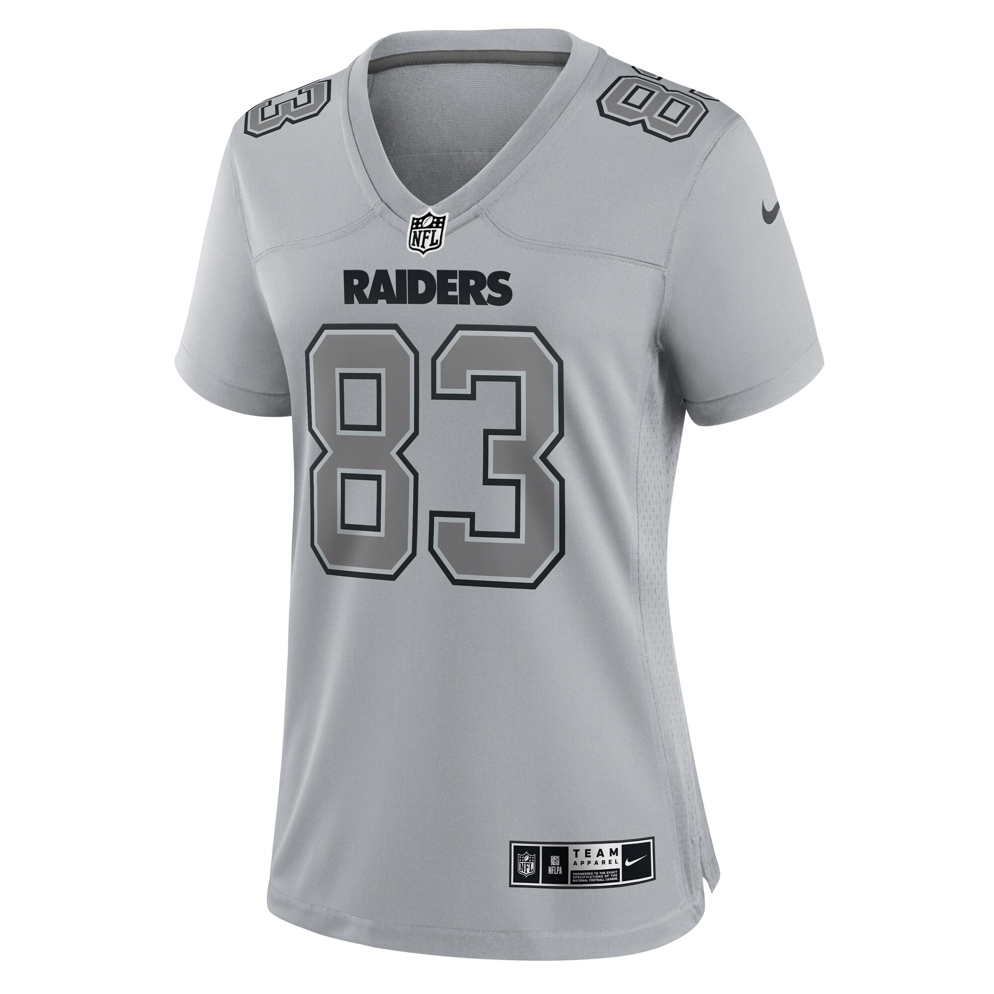 Darren Waller Las Vegas Raiders Nike Women’s Atmosphere Fashion Game Jersey – Gray Clowdercats