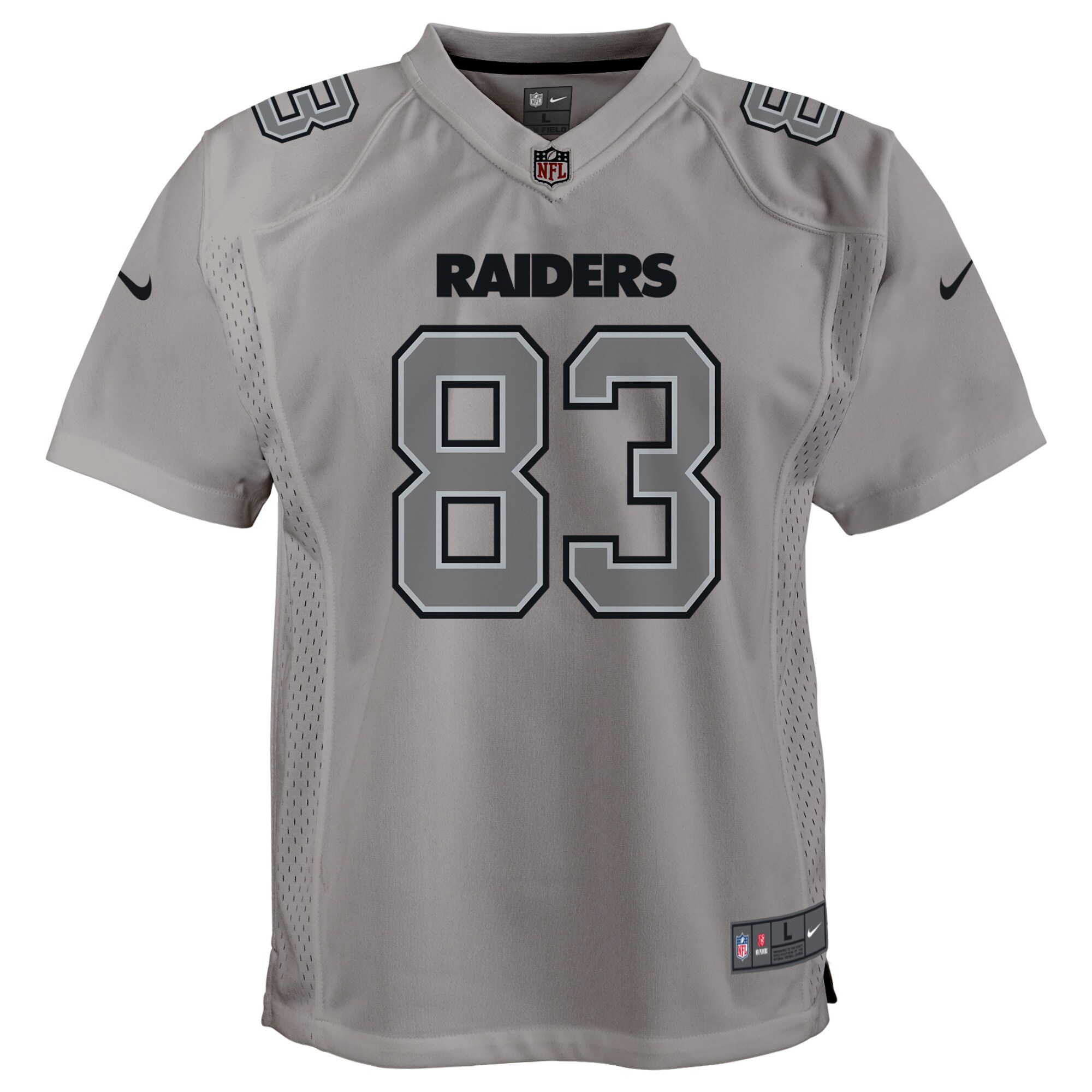 Darren Waller Las Vegas Raiders Nike Youth Atmosphere Game Jersey – Gray Clowdercats