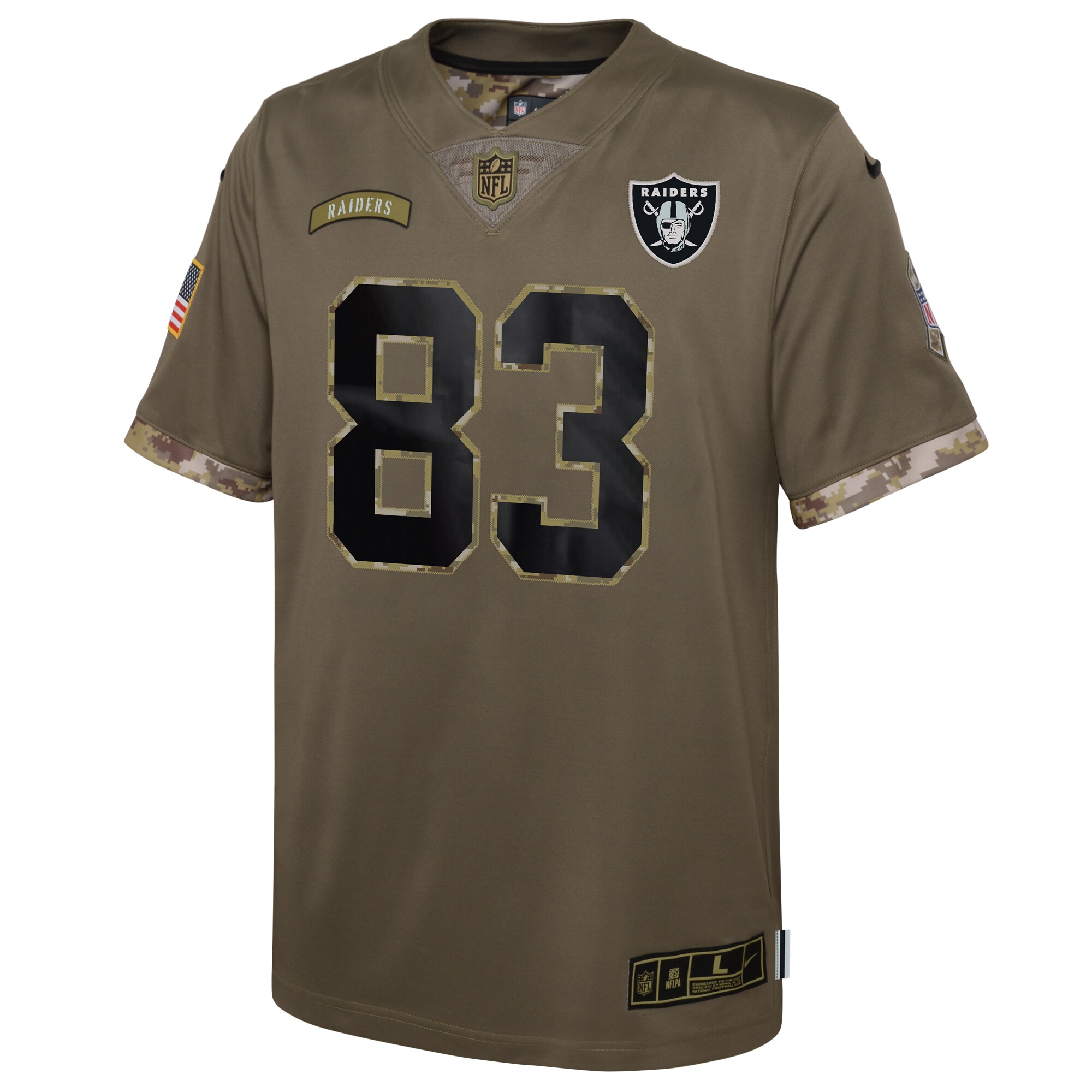 Darren Waller Las Vegas Raiders Nike Youth Salute To Service Player Limited Jersey – Olive Clowdercats