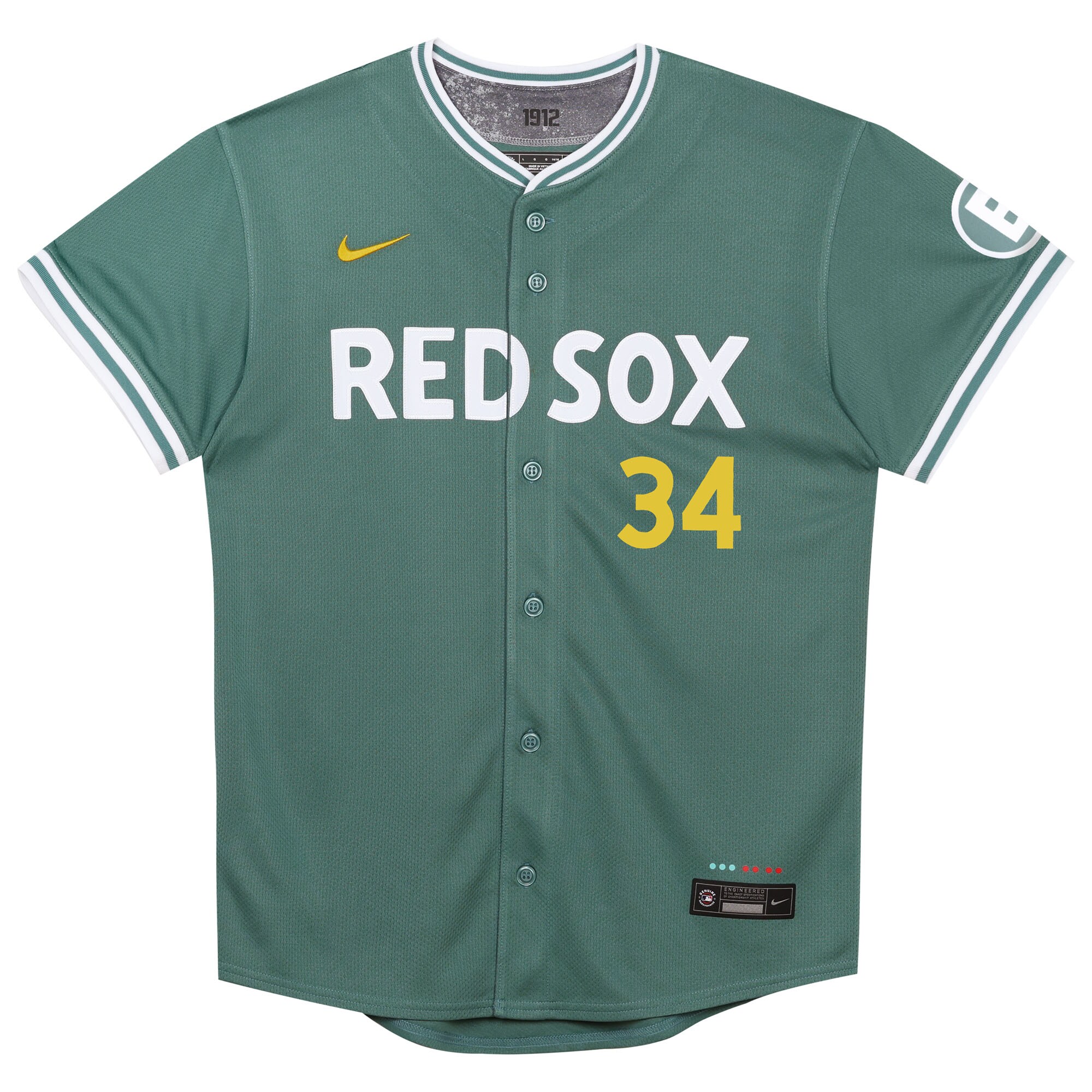 David Ortiz Boston Red Sox Nike Preschool 2025 City Connect Limited Retired Player Jersey – Green